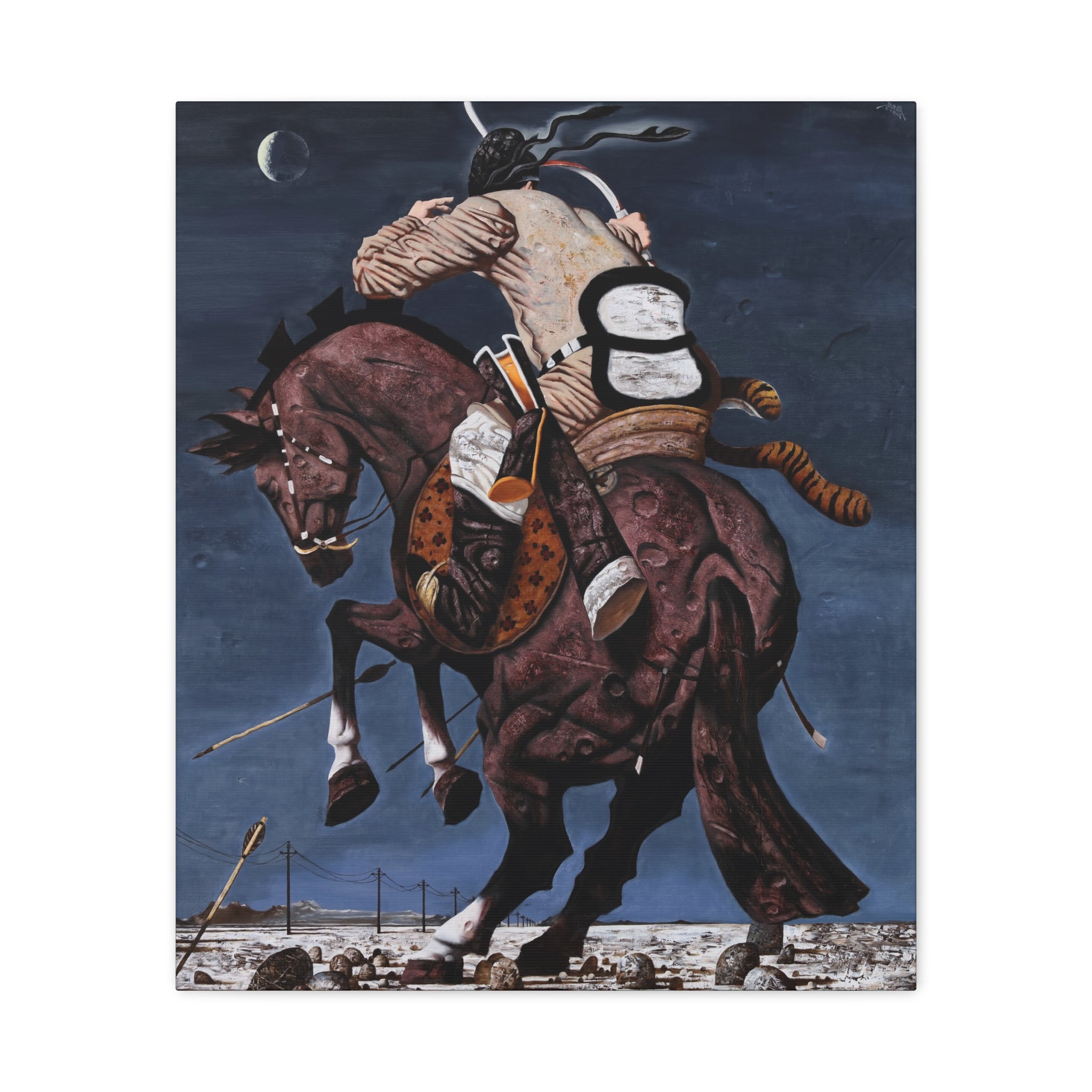 Fight - Chinese Contemporary Artist Canvas Print