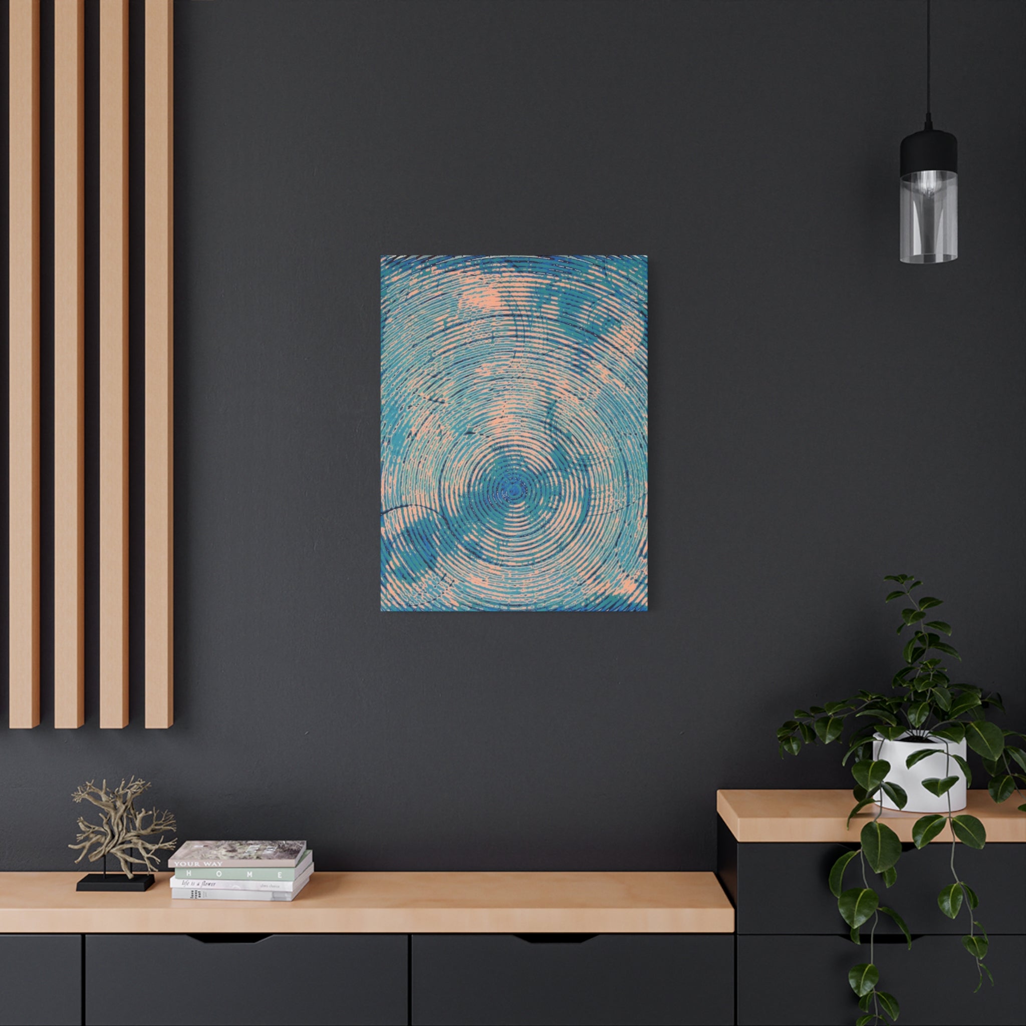 YU - 101123 - Abstract Wall Art by Asian Artist Contemporary Home Decor Print-Neutral Modern Art for Living Room or Bedroom
