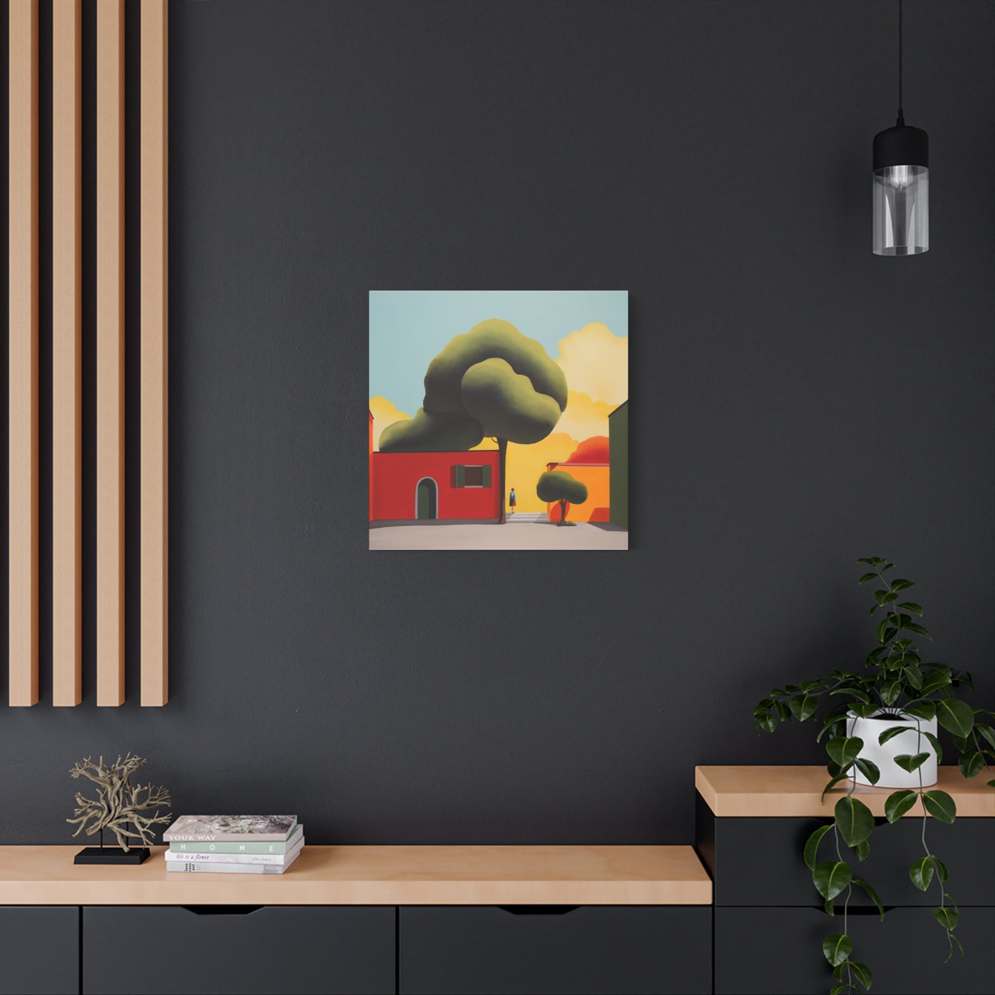 Summer Tree -  Contemporary Abstract Canvas Print  Young Asian Artist