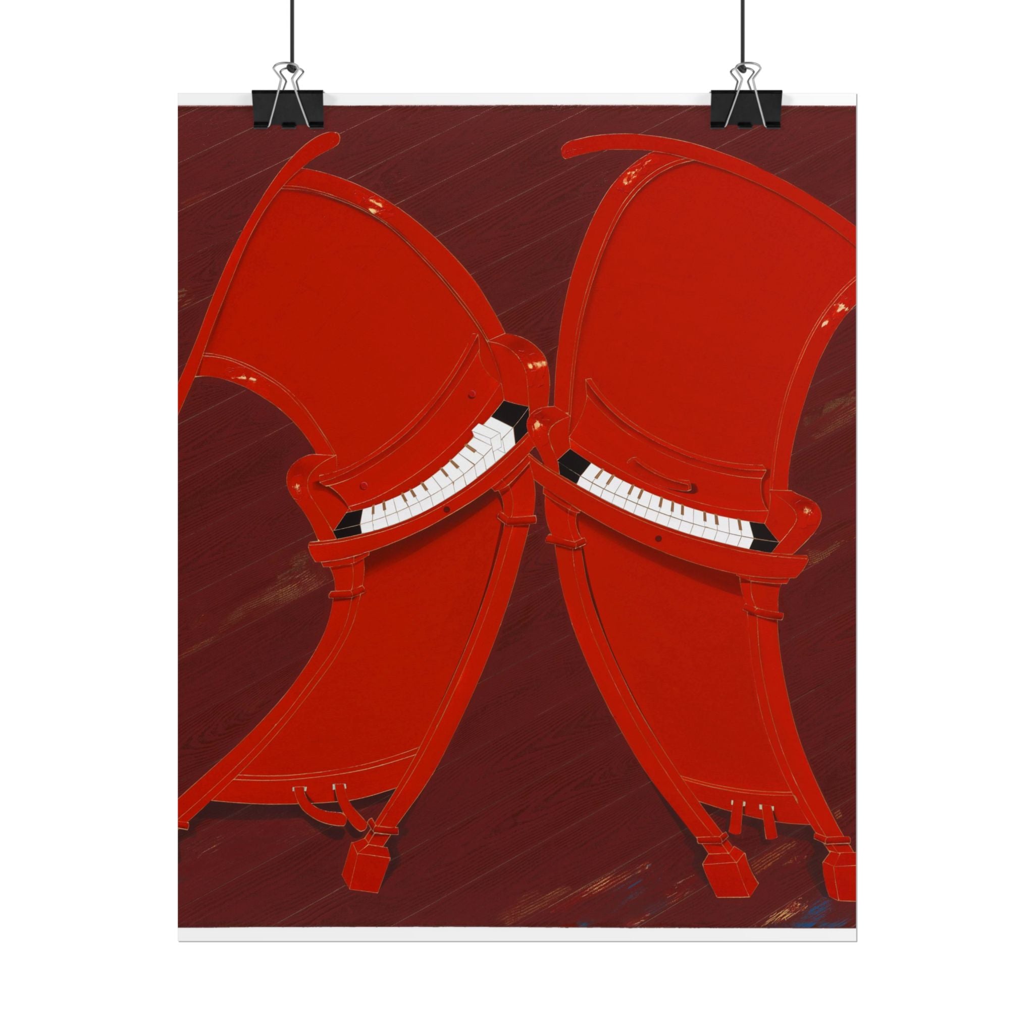 Piano  Art Poster,  Chinese Contemporary artist - Canvas Print - Artwork for new home