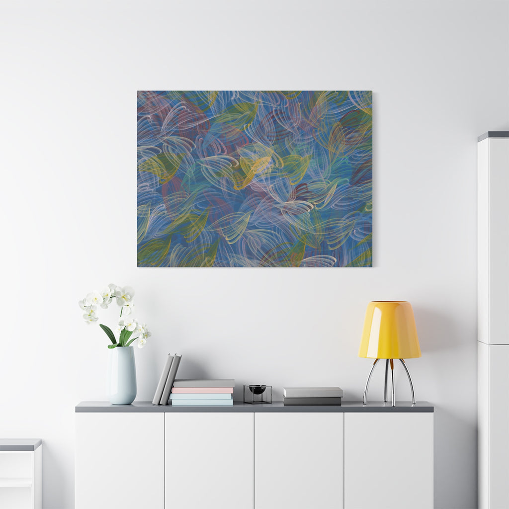 Feathered Dust - 050222 Abstract Wall Art by Asian Artist Contemporary Home Decor Print-Neutral Modern Art for Living Room or Bedroom