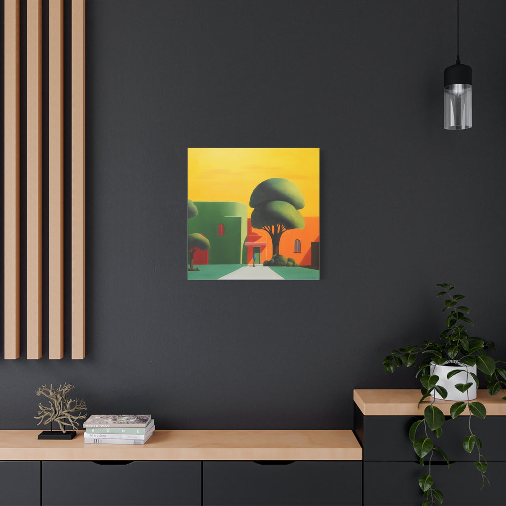 Golden Tree -  Contemporary Abstract Canvas Print  Young Asian Artist