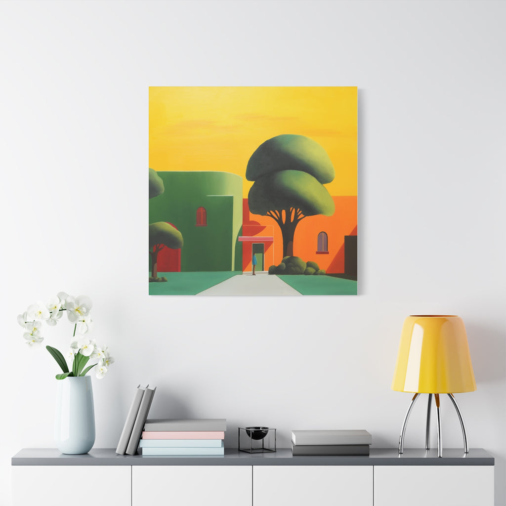 Golden Tree -  Contemporary Abstract Canvas Print  Young Asian Artist