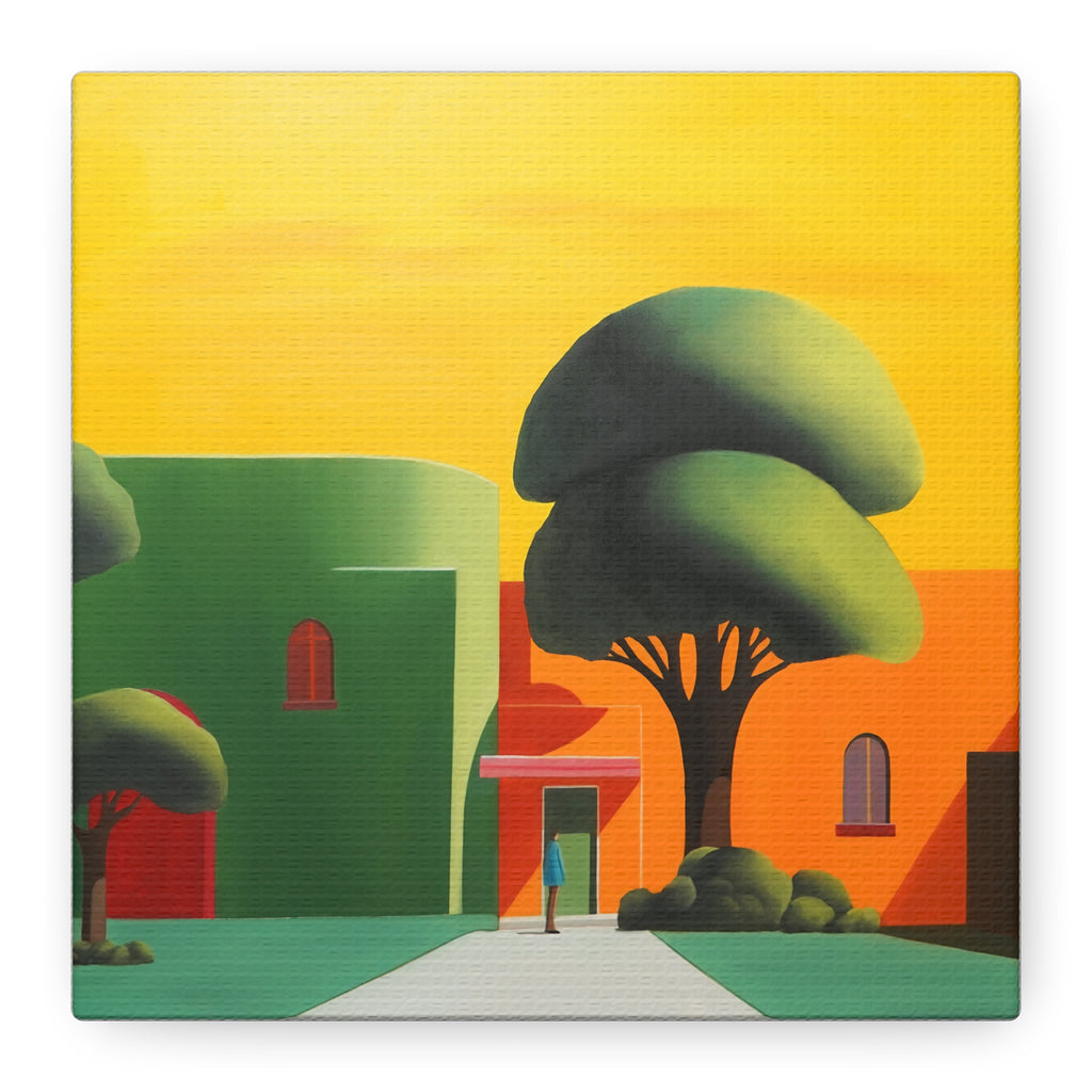Golden Tree -  Contemporary Abstract Canvas Print  Young Asian Artist