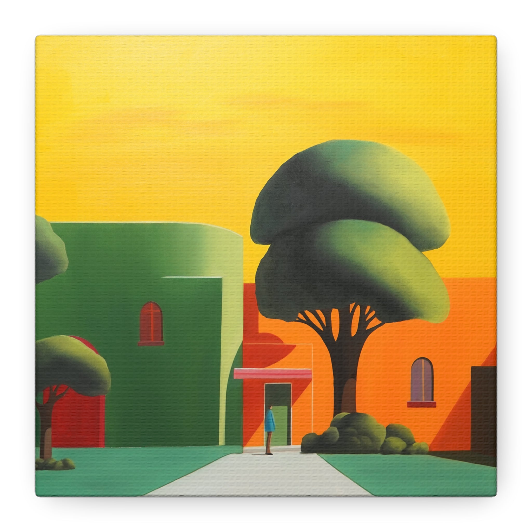 Golden Tree -  Contemporary Abstract Canvas Print  Young Asian Artist