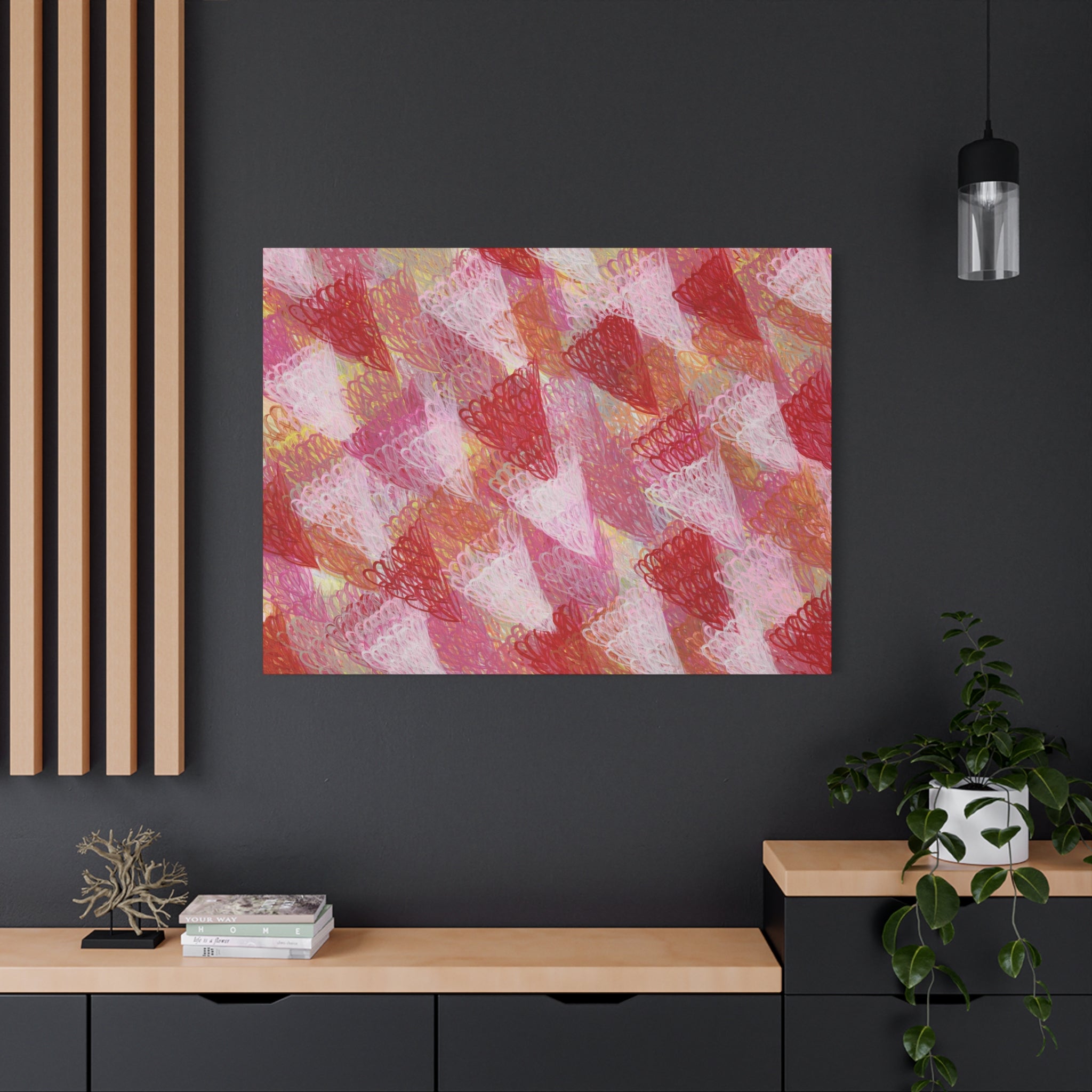 Feathered Dust - 160523 Abstract Wall Art by Asian Artist Contemporary Home Decor Print-Neutral Modern Art for Living Room or Bedroom