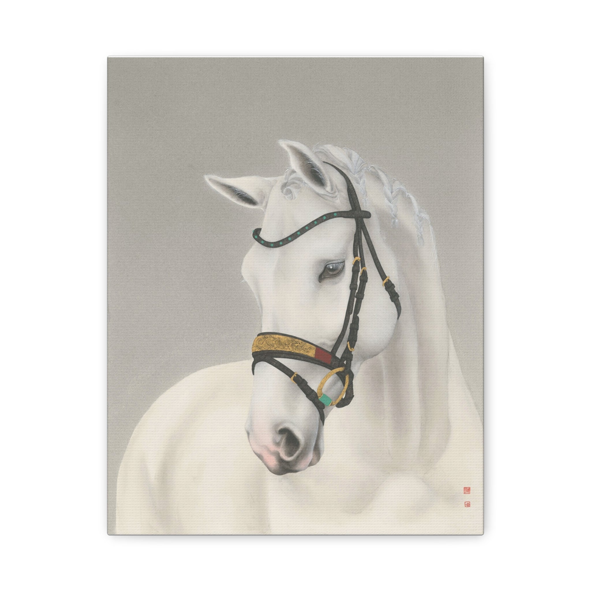Horse -  Chinese  Contemporary watercolor painting - Canvas Print - Gift for year of Horse