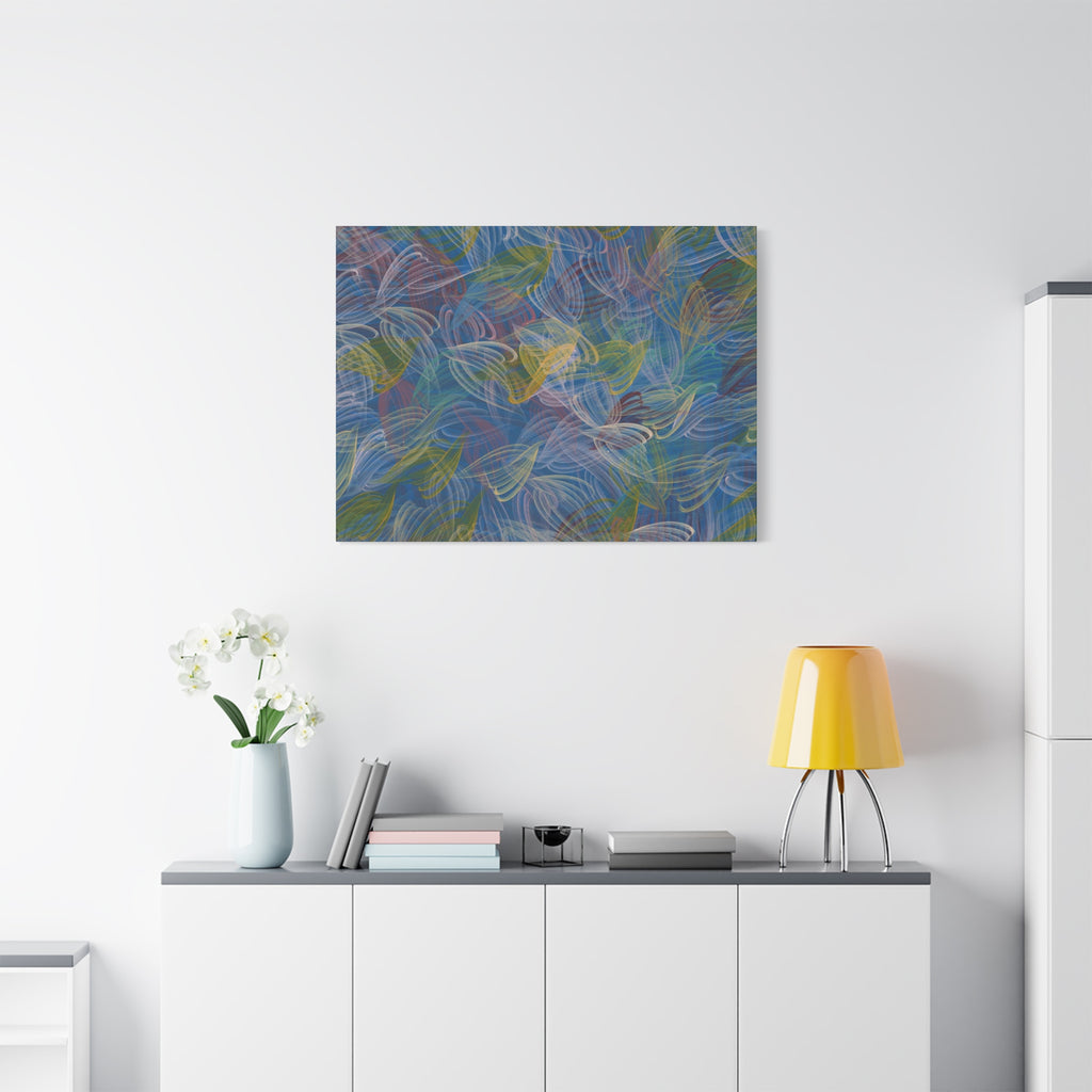 Feathered Dust - 050222 Abstract Wall Art by Asian Artist Contemporary Home Decor Print-Neutral Modern Art for Living Room or Bedroom