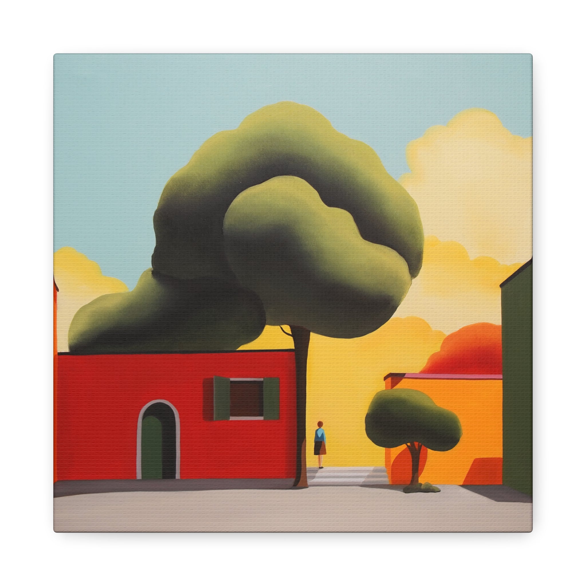 Summer Tree -  Contemporary Abstract Canvas Print  Young Asian Artist