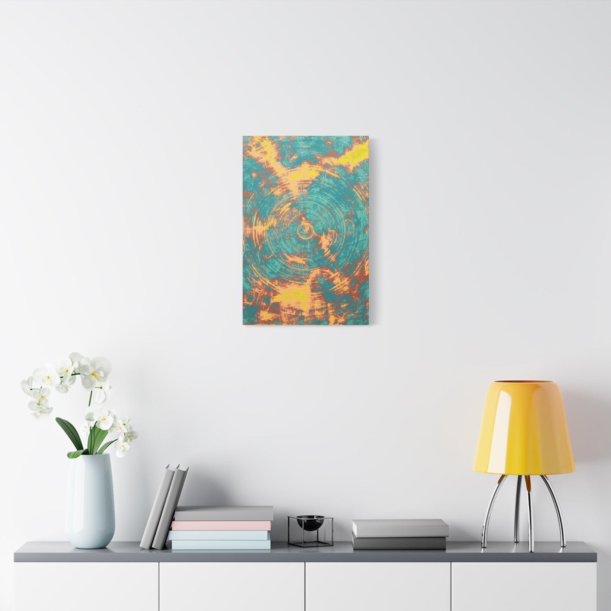 YU - 040521 - Abstract Wall Art by Asian Artist Contemporary Home Decor Print-Neutral Modern Art for Living Room or Bedroom