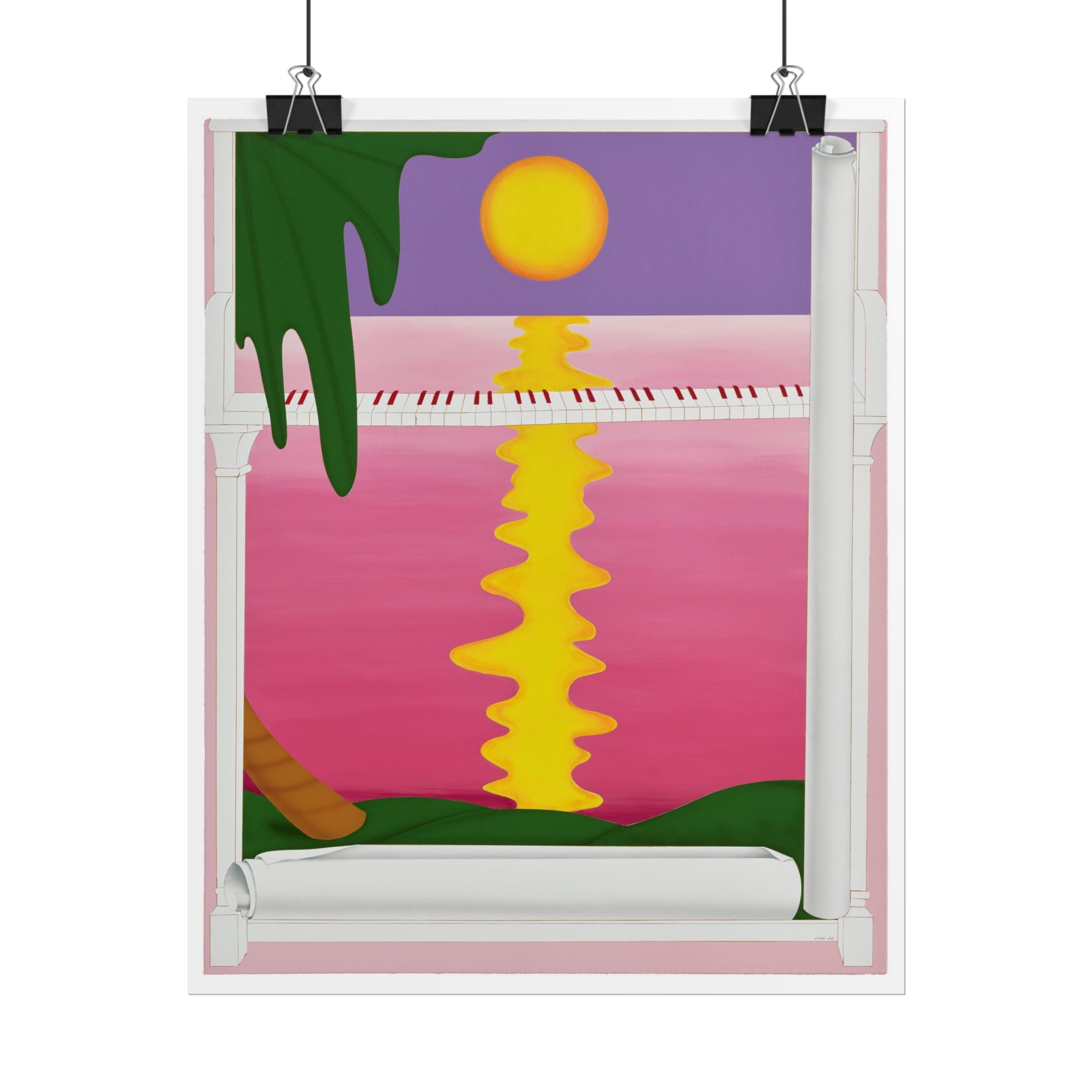 Piano  Art Poster,  Chinese Contemporary artist - Paper Poster - Artwork for new home