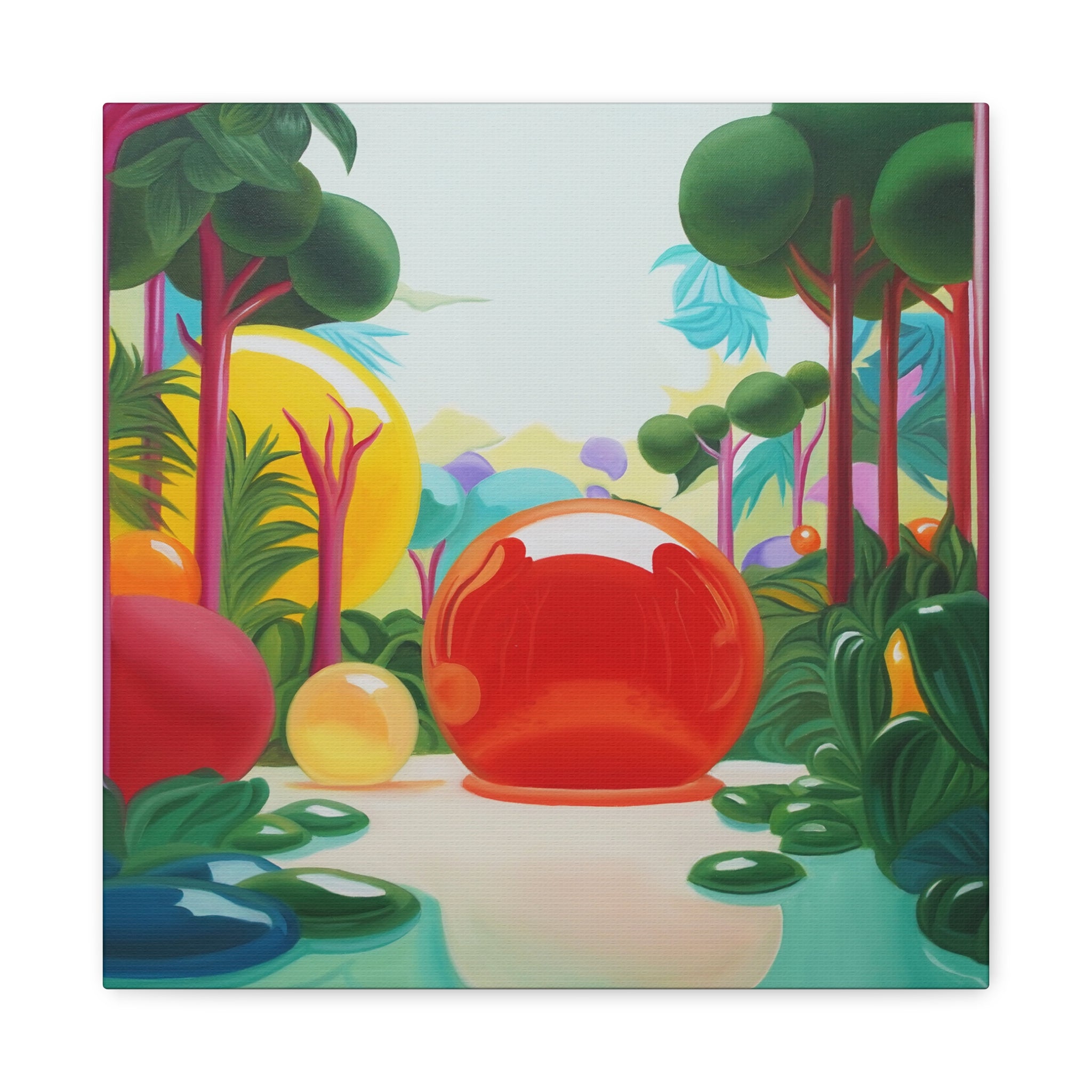 Secret Garden 3 -  Contemporary Abstract Canvas Print  Young Asian Artist