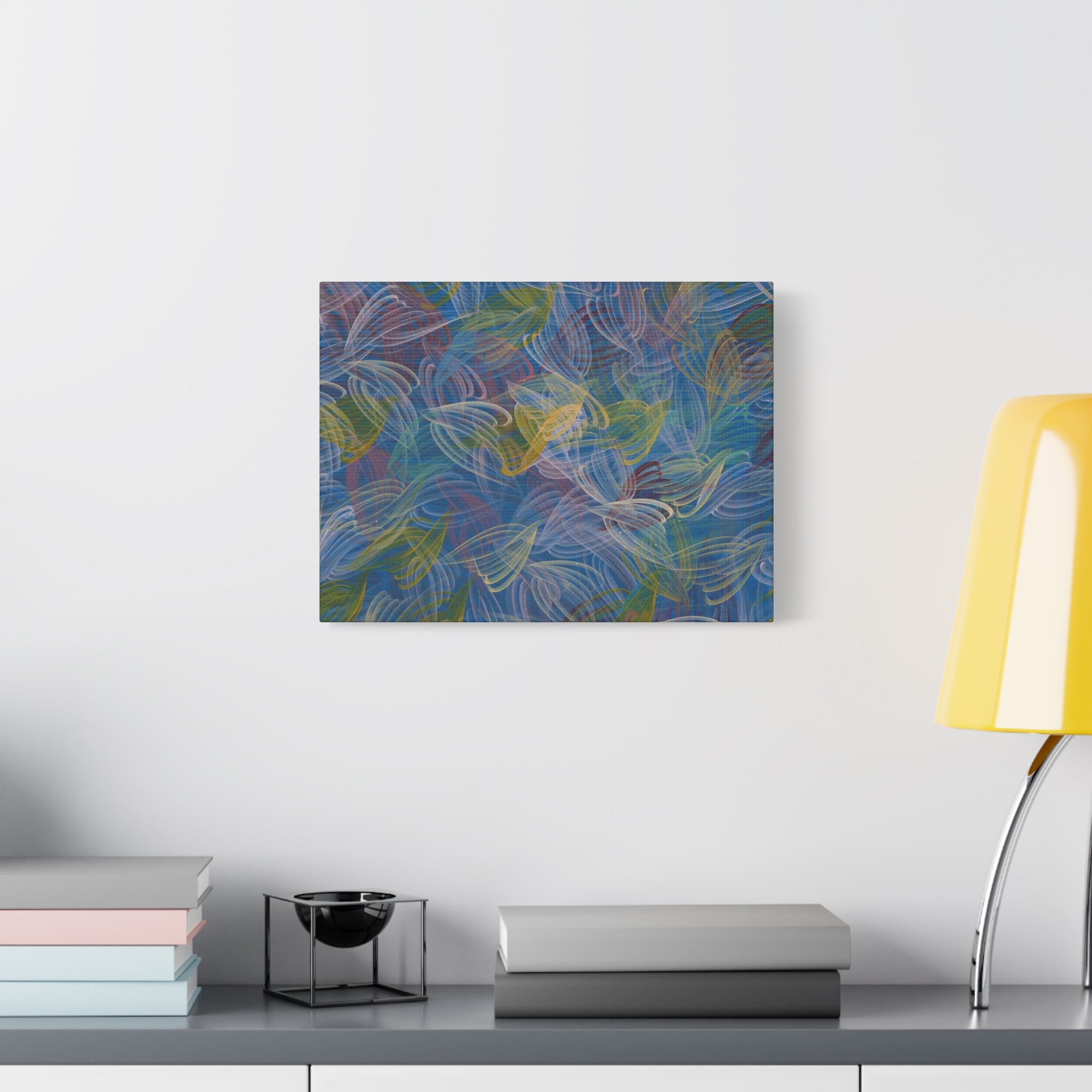 Feathered Dust - 050222 Abstract Wall Art by Asian Artist Contemporary Home Decor Print-Neutral Modern Art for Living Room or Bedroom