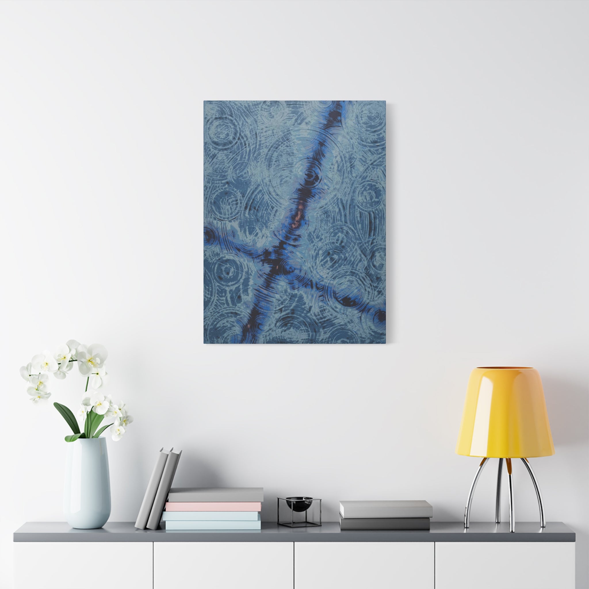 YU - 012720 - Abstract Wall Art by Asian Artist Contemporary Home Decor Print-Neutral Modern Art for Living Room or Bedroom