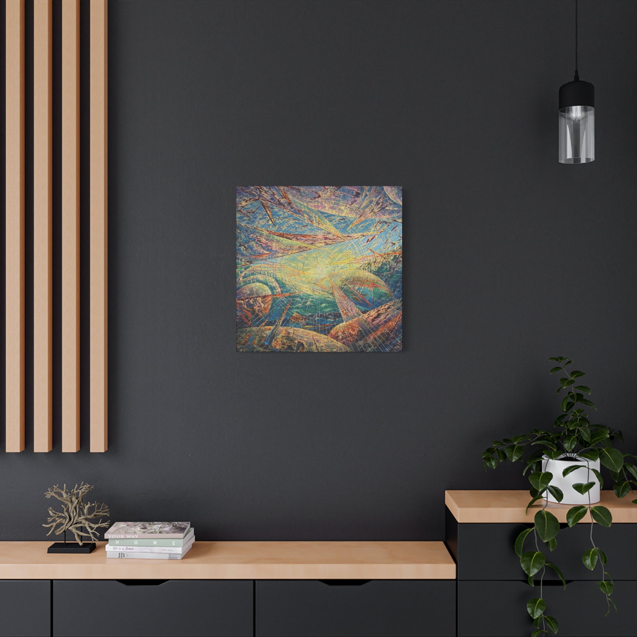 YU - 013025  - Abstract Wall Art by Asian Artist Contemporary Home Decor Print-Neutral Modern Art for Living Room or Bedroom