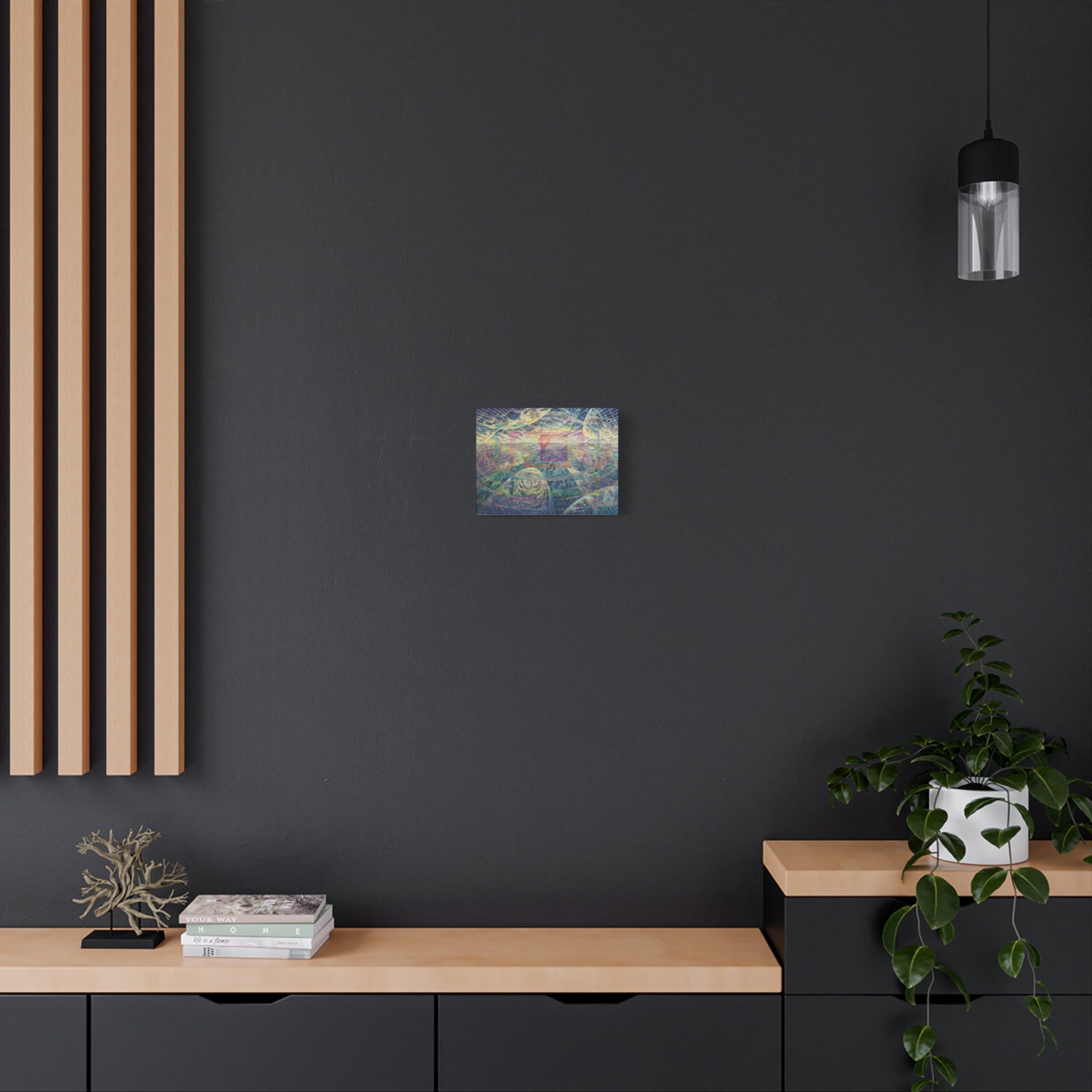 YU - 051619 - Abstract Wall Art by Asian Artist Contemporary Home Decor Print-Neutral Modern Art for Living Room or Bedroom