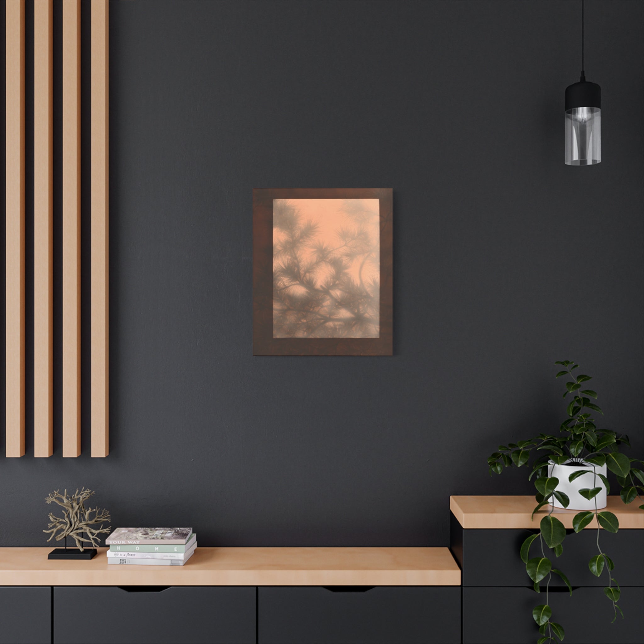 Shadow of a Tree -  Chinese  Contemporary abstract artist - Canvas Print - Gift for new year