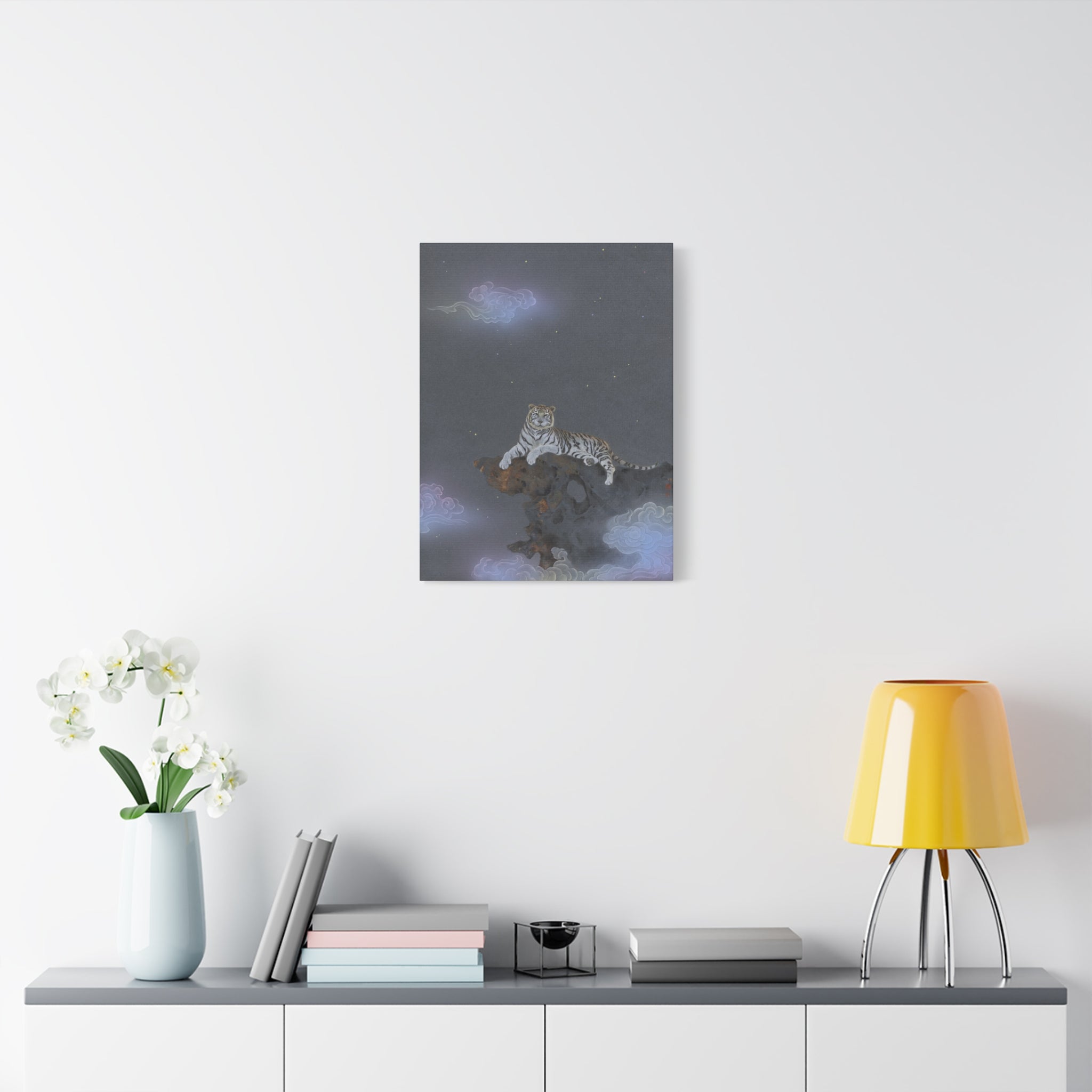The King -  Chinese  Contemporary watercolor painting - Canvas Print - Gift for Chinese New Year
