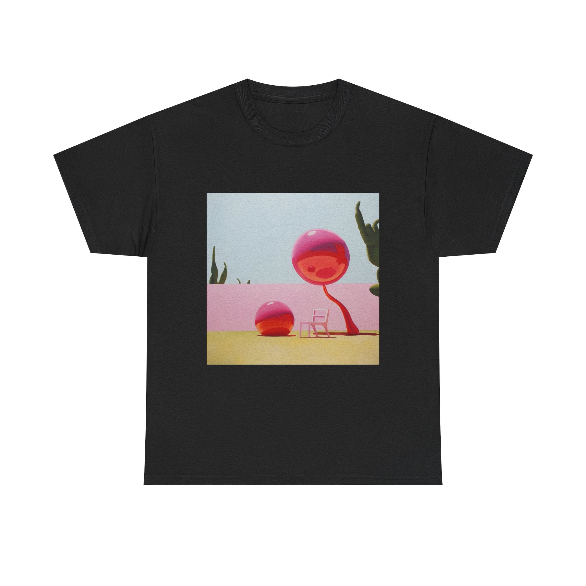 T-Shirt with Pink Tree Design, Tropical Art Tee for Nature Lovers, Gift for Adventurers, Casual Everyday Wear, Summer Style