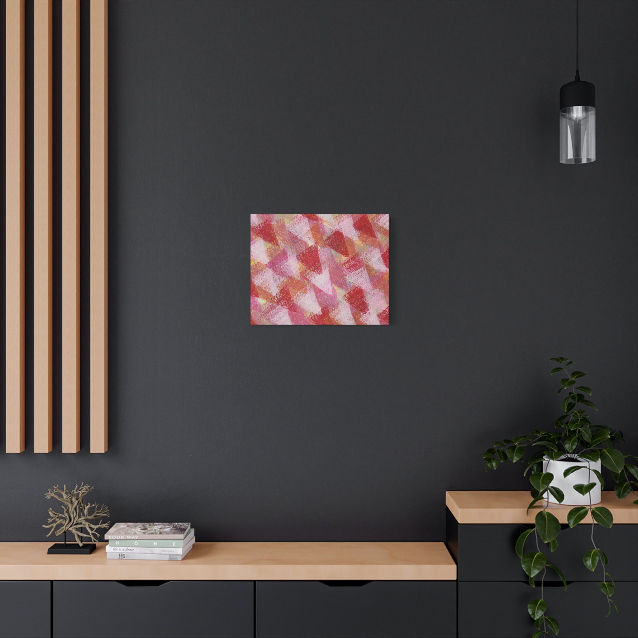 Feathered Dust - 160523 Abstract Wall Art by Asian Artist Contemporary Home Decor Print-Neutral Modern Art for Living Room or Bedroom