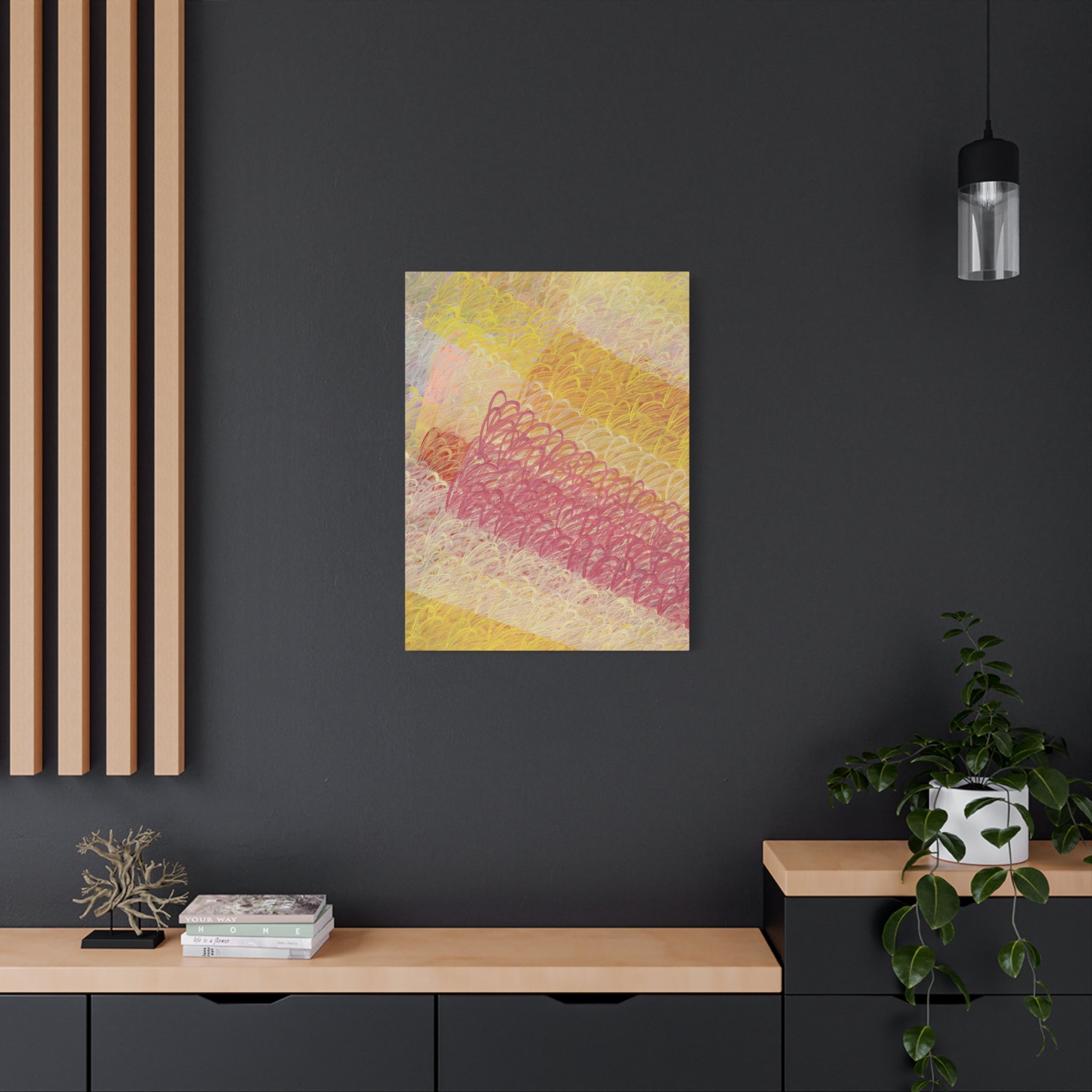 Feathered Dust - 261024 - Abstract Wall Art by Asian Artist Contemporary Home Decor Print-Neutral Modern Art for Living Room or Bedroom