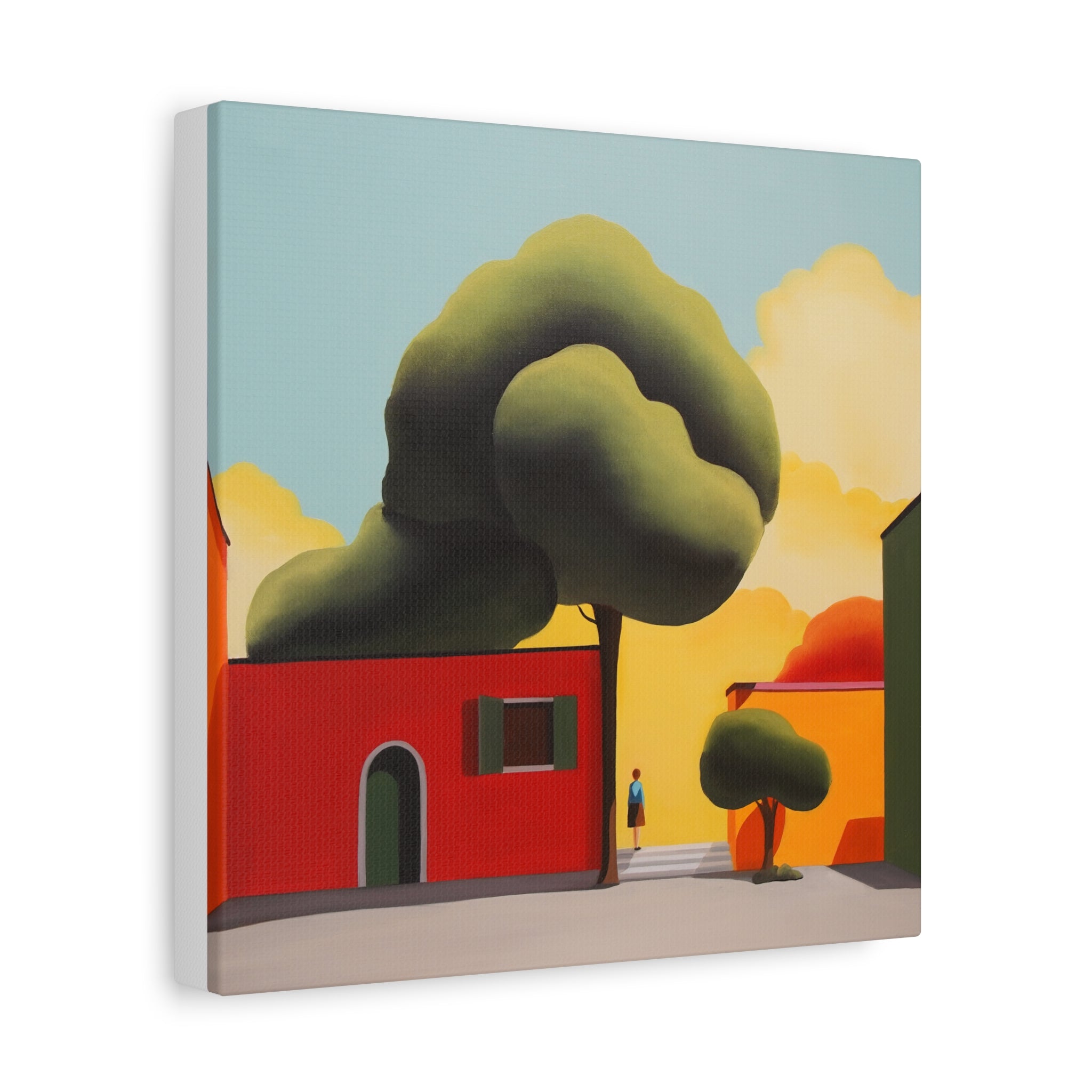 Summer Tree -  Contemporary Abstract Canvas Print  Young Asian Artist