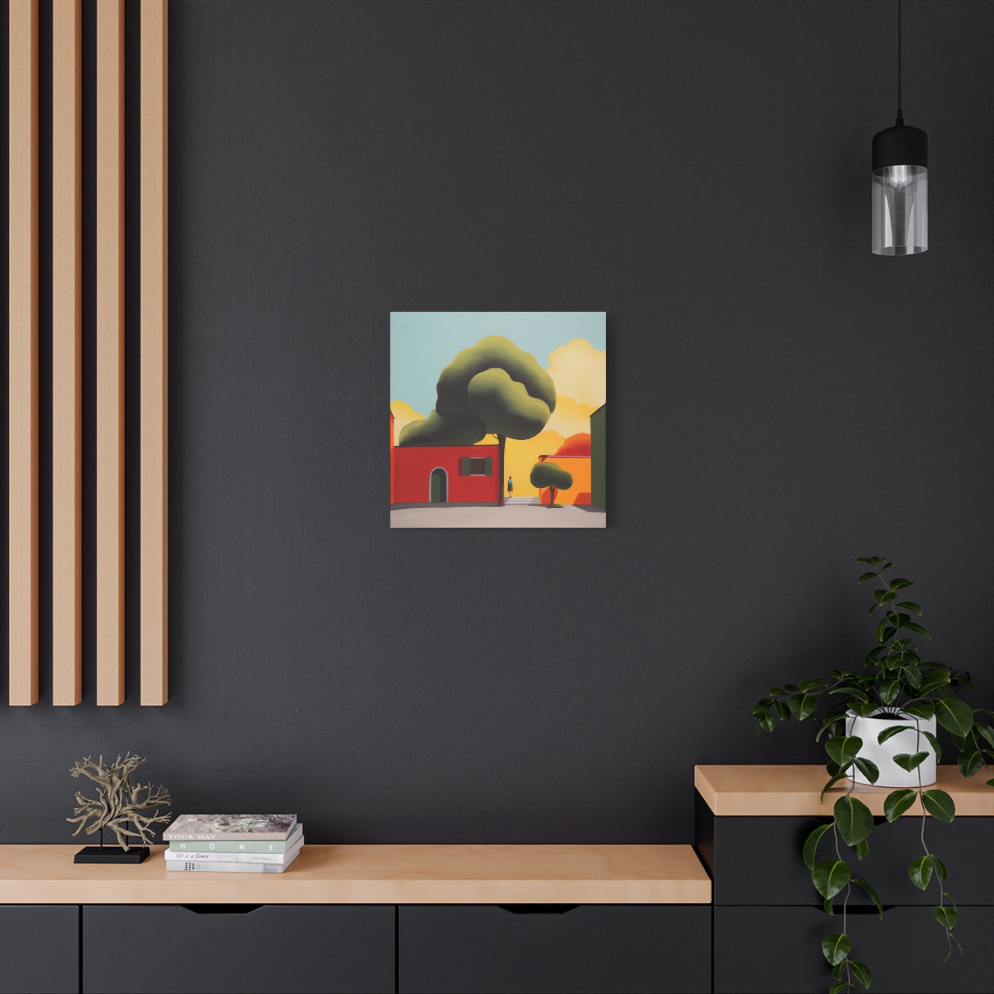 Summer Tree -  Contemporary Abstract Canvas Print  Young Asian Artist