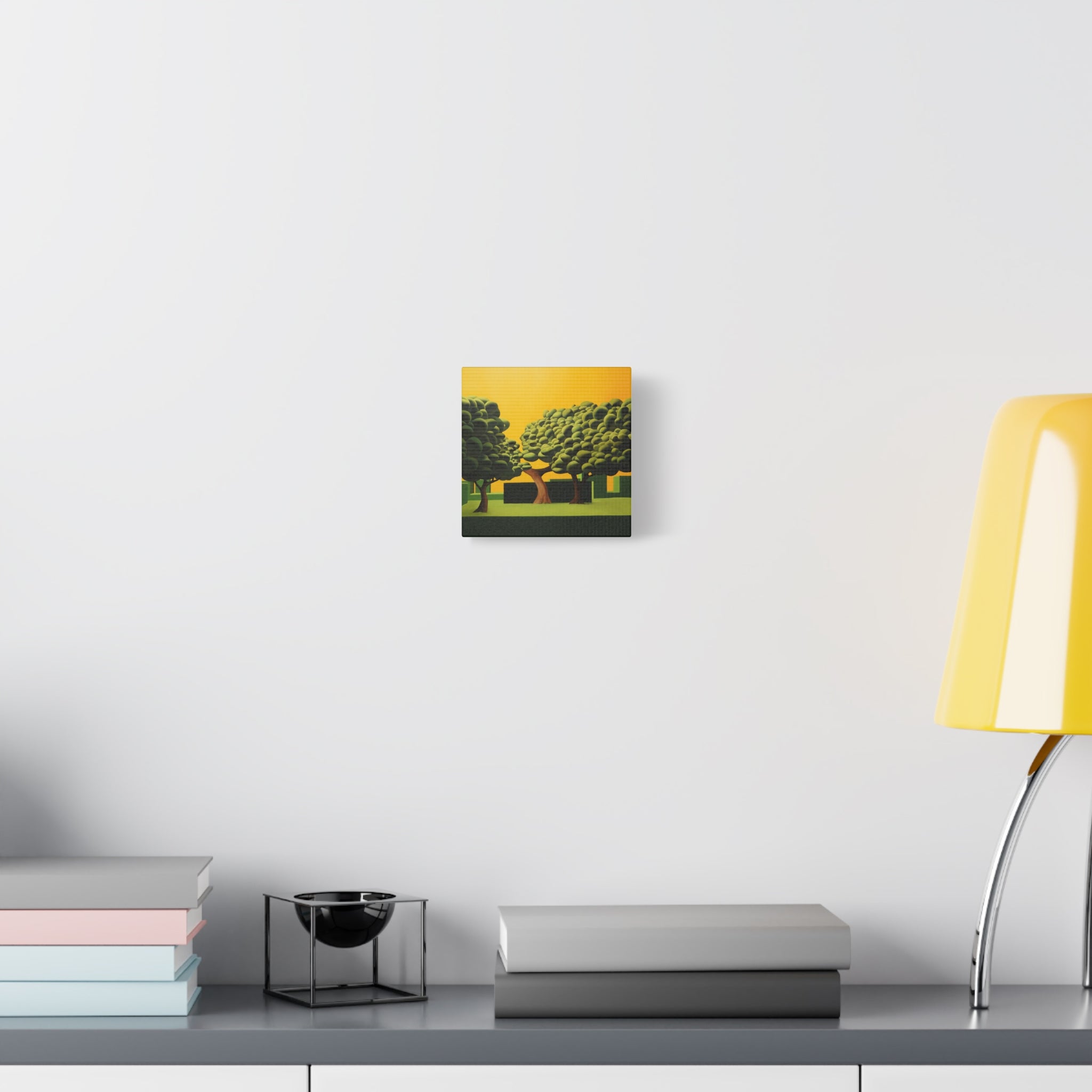 Golden Tree -  Contemporary Abstract Canvas Print  Young Asian Artist