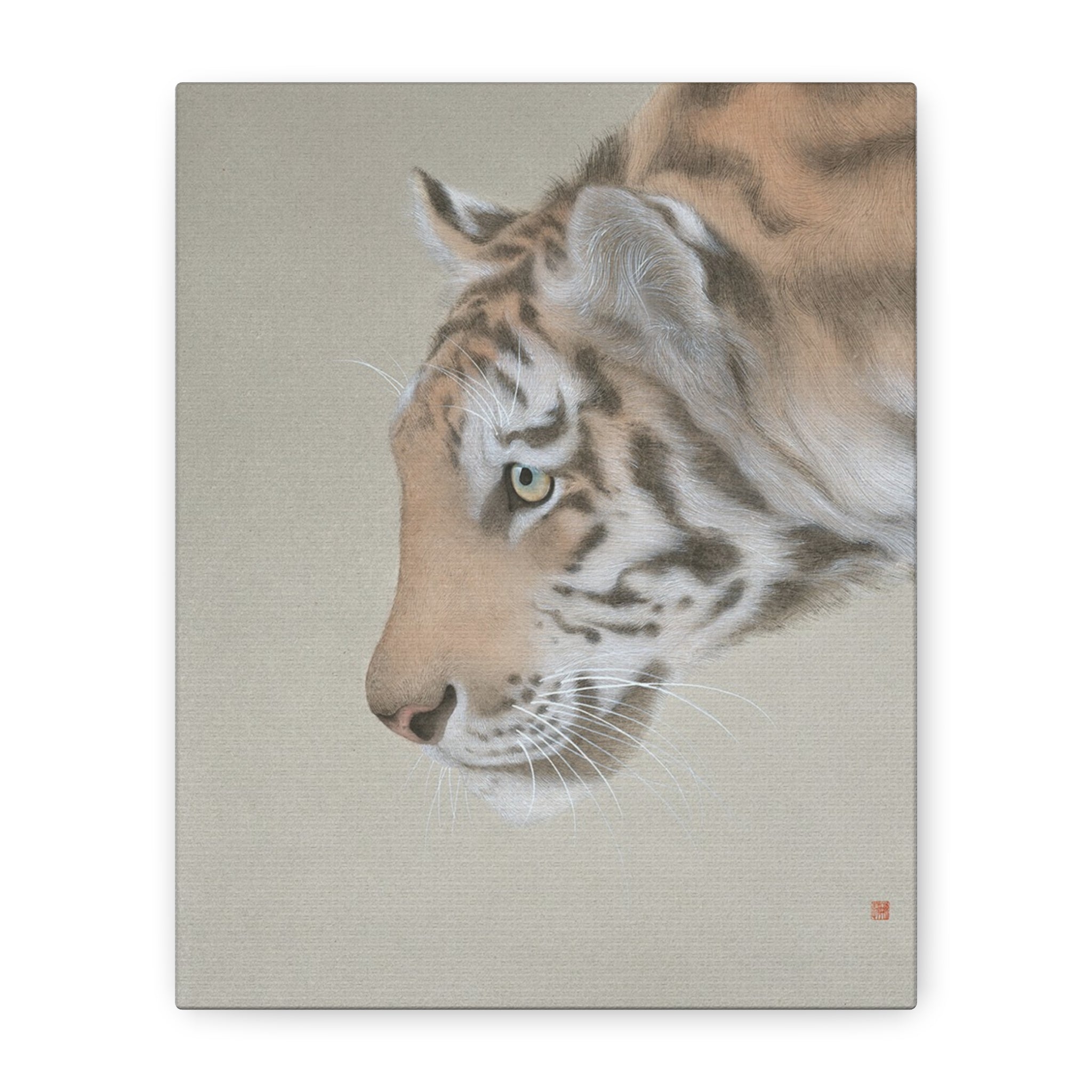 The King-  Chinese  Contemporary watercolor painting - Canvas Print - Gift for year of Horse
