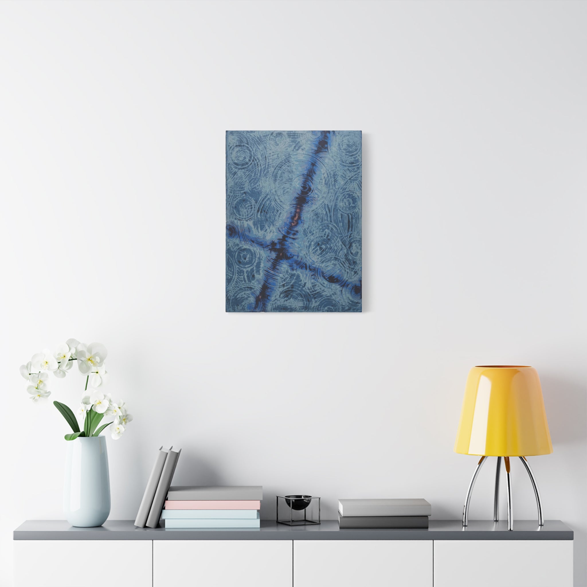 YU - 012720 - Abstract Wall Art by Asian Artist Contemporary Home Decor Print-Neutral Modern Art for Living Room or Bedroom