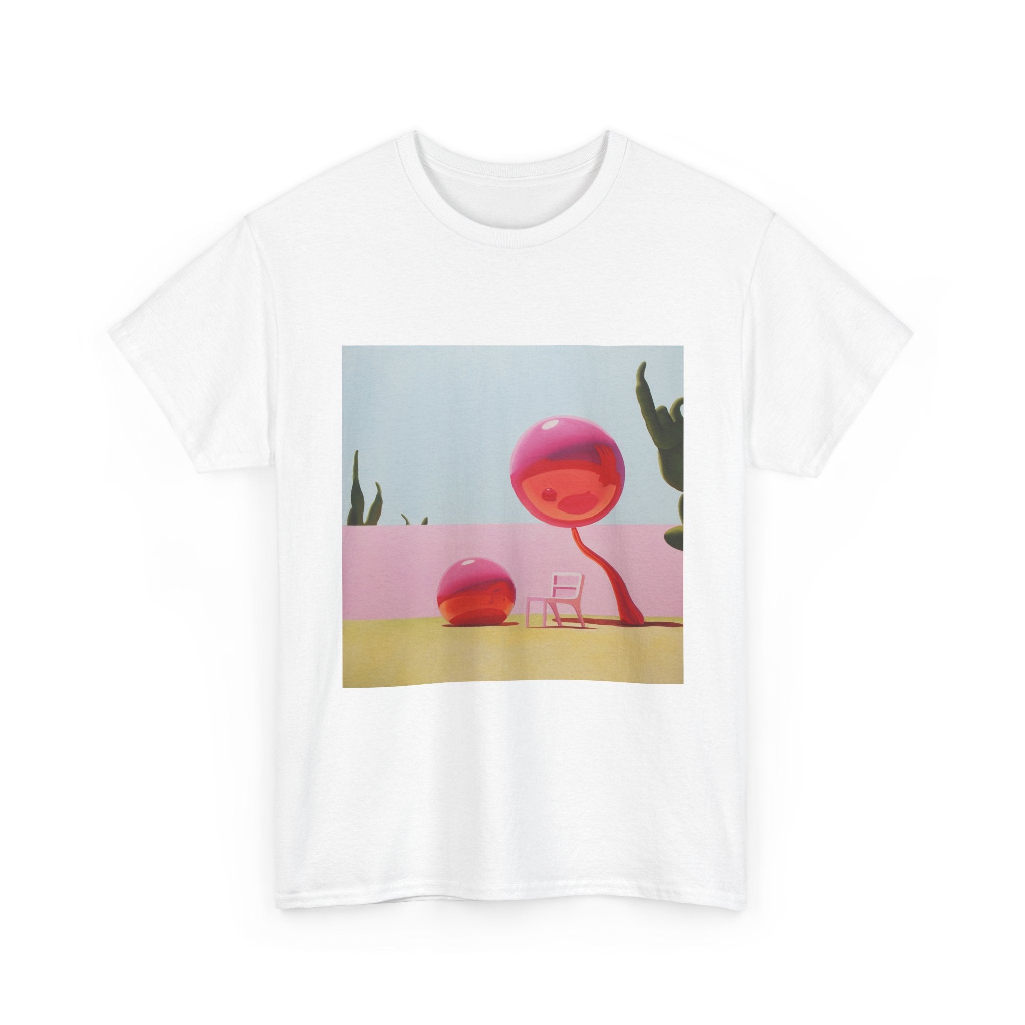 T-Shirt with Pink Tree Design, Tropical Art Tee for Nature Lovers, Gift for Adventurers, Casual Everyday Wear, Summer Style