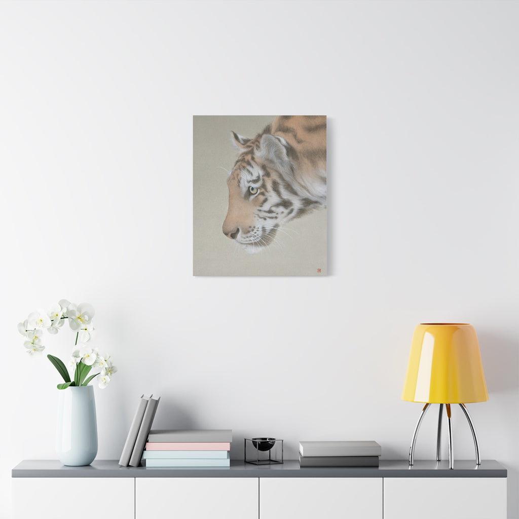 The King-  Chinese  Contemporary watercolor painting - Canvas Print - Gift for year of Horse
