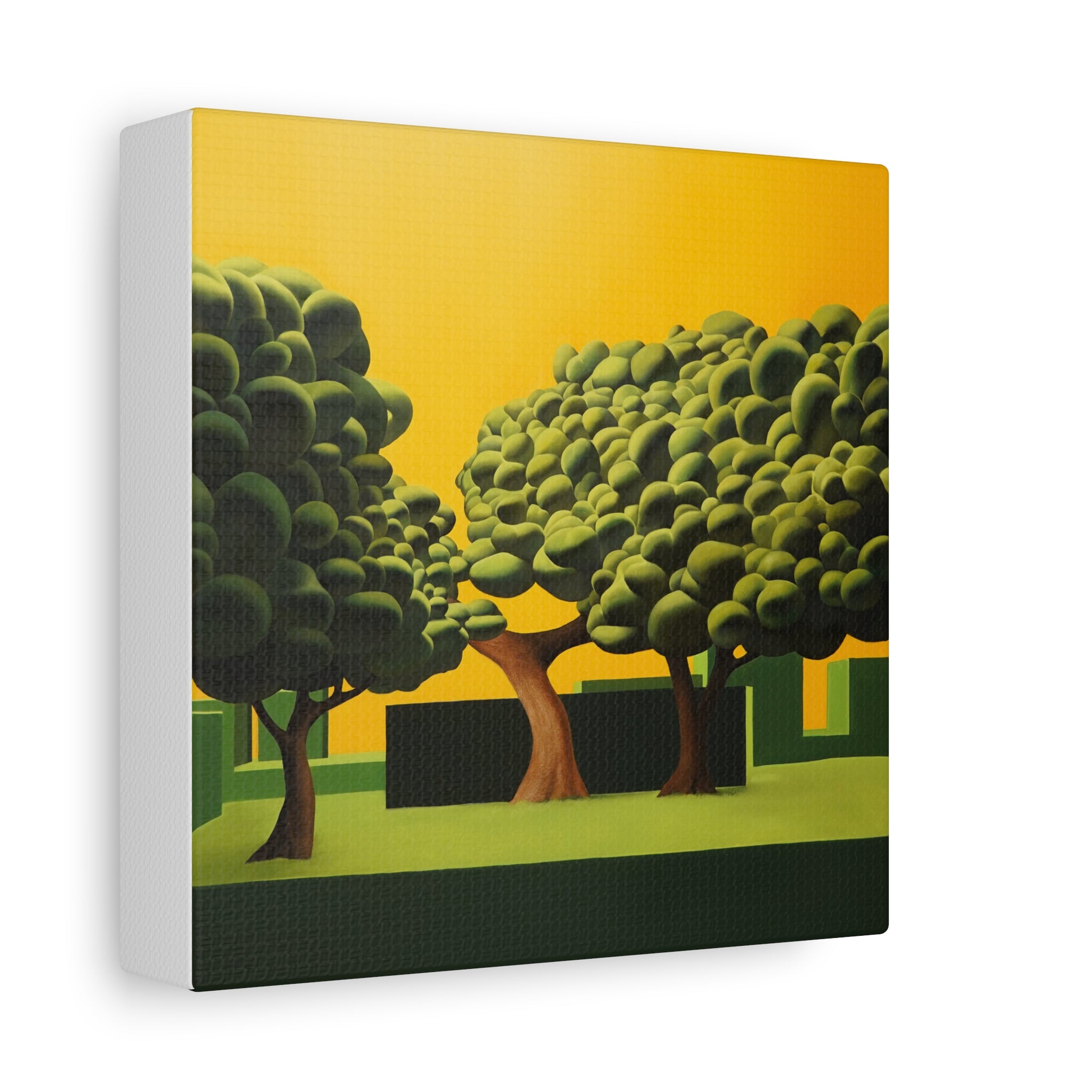 Golden Tree -  Contemporary Abstract Canvas Print  Young Asian Artist