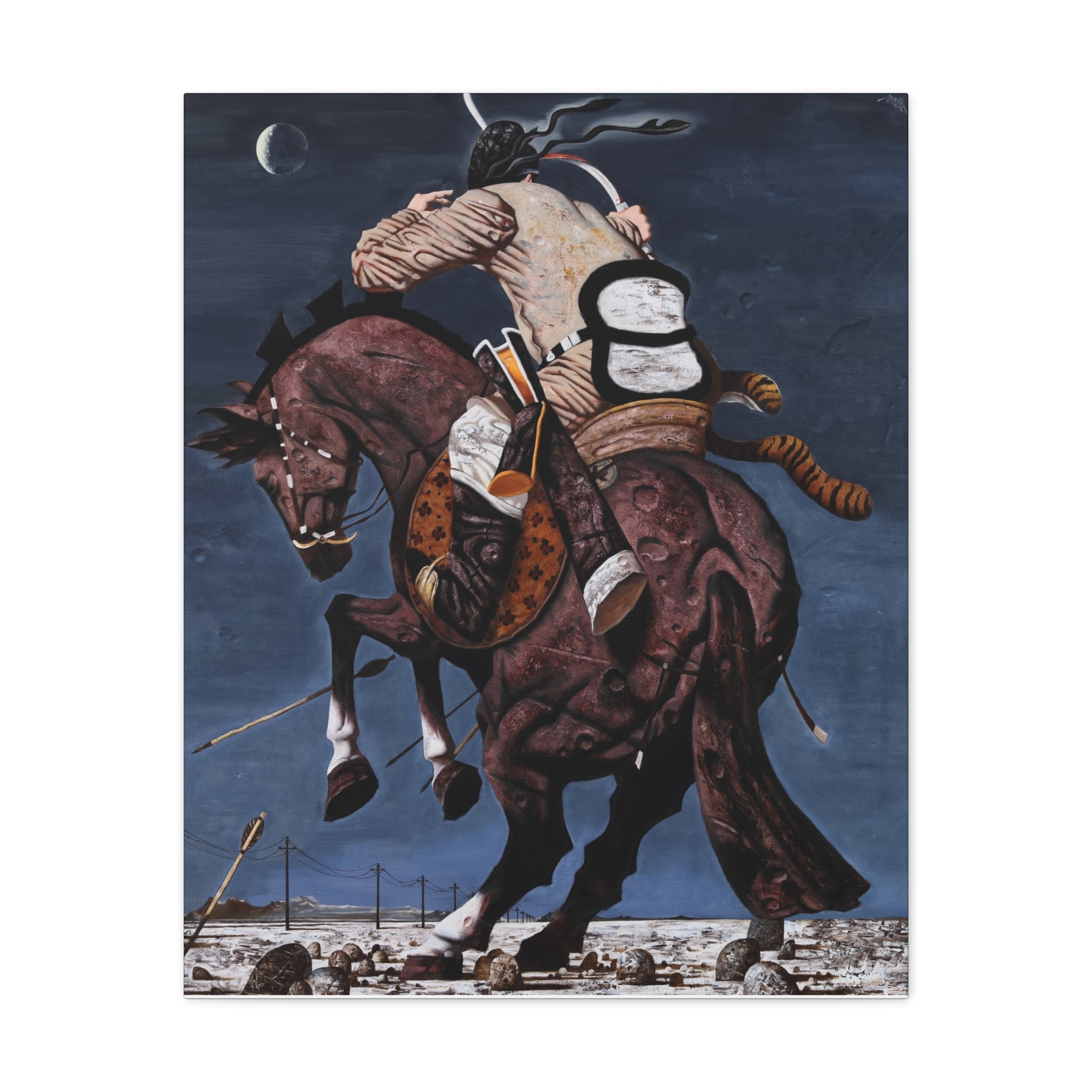 Fight - Chinese Contemporary Artist Canvas Print