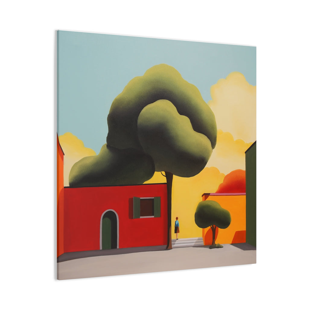 Summer Tree -  Contemporary Abstract Canvas Print  Young Asian Artist