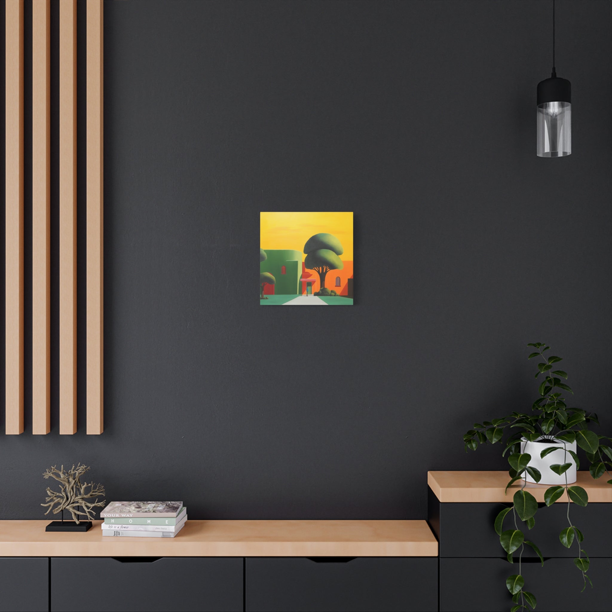Golden Tree -  Contemporary Abstract Canvas Print  Young Asian Artist