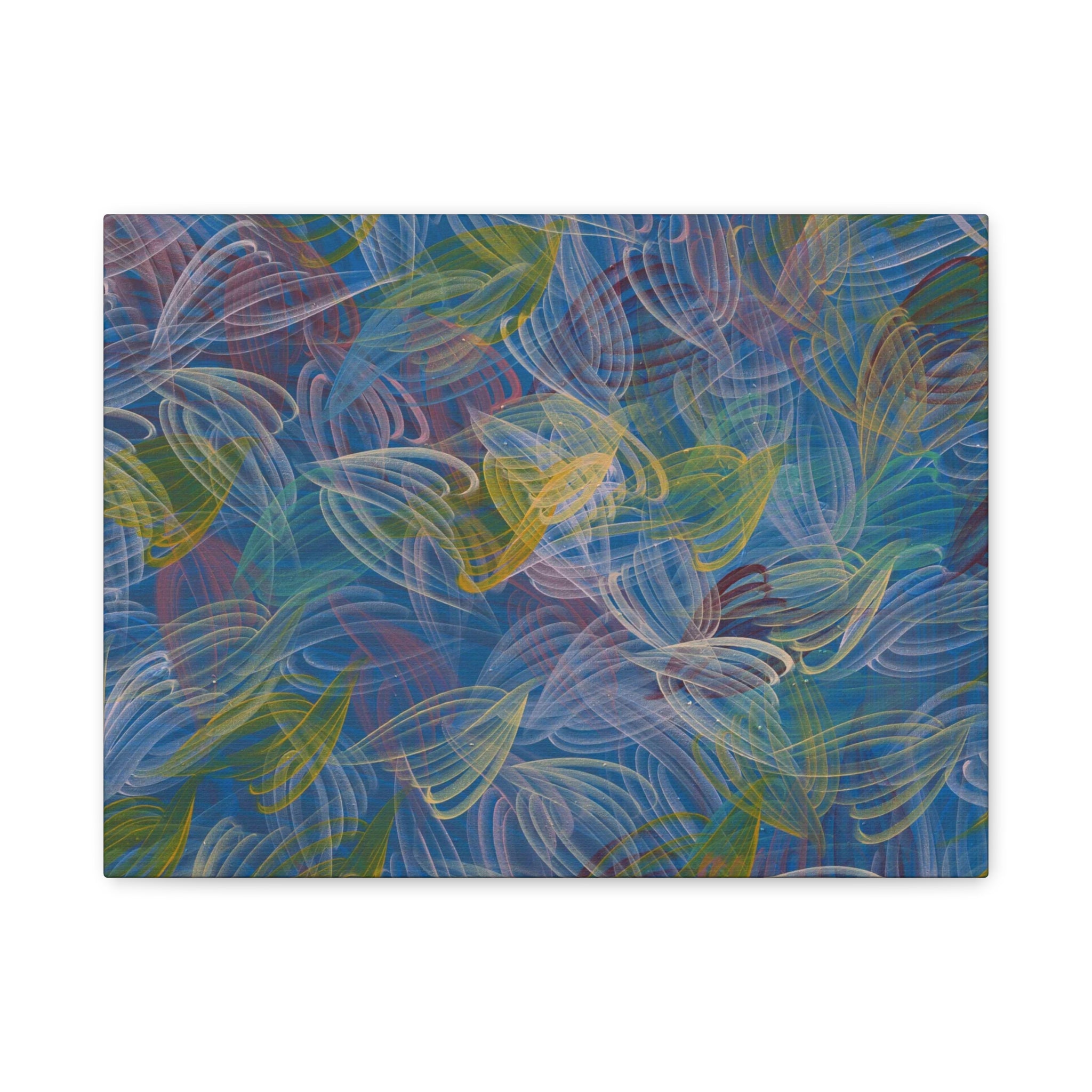 Feathered Dust - 050222 Abstract Wall Art by Asian Artist Contemporary Home Decor Print-Neutral Modern Art for Living Room or Bedroom