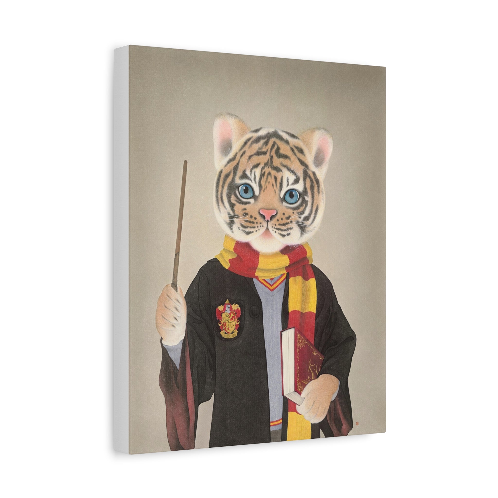 Tiger -  Chinese  Contemporary watercolor painting - Canvas Print