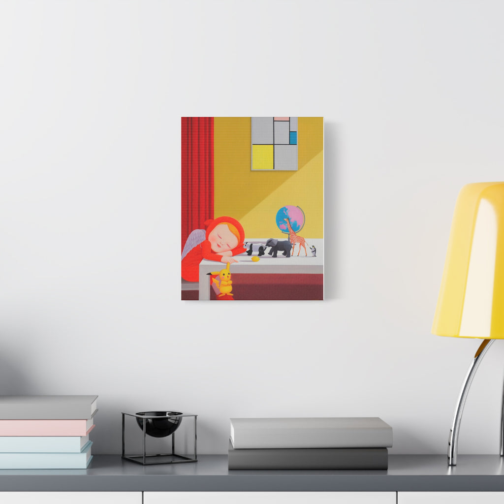 Little Girl - Chinese  Contemporary artist - Canvas Print - Artwork for kids