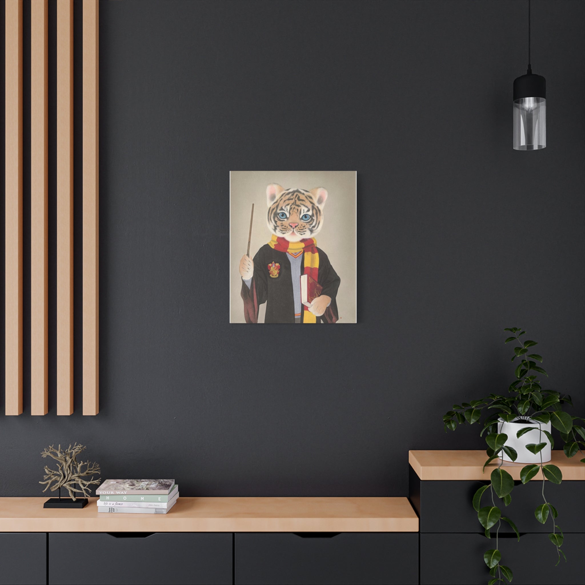 Tiger -  Chinese  Contemporary watercolor painting - Canvas Print