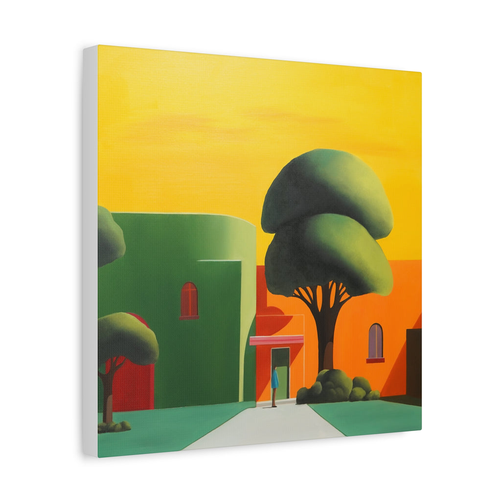 Golden Tree -  Contemporary Abstract Canvas Print  Young Asian Artist