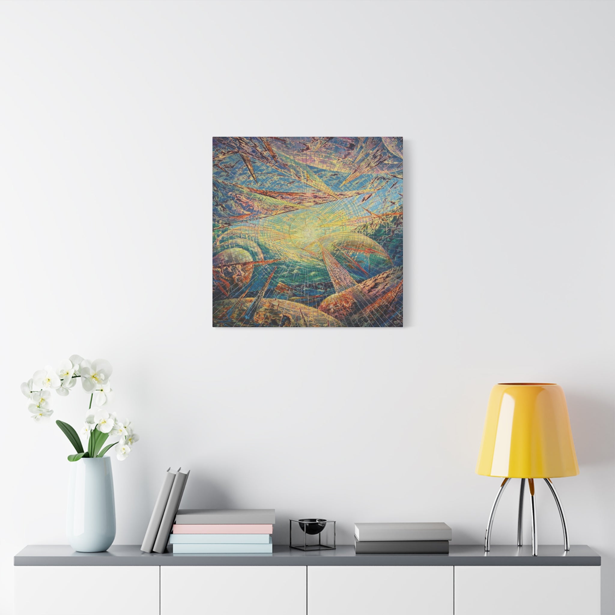 YU - 013025  - Abstract Wall Art by Asian Artist Contemporary Home Decor Print-Neutral Modern Art for Living Room or Bedroom