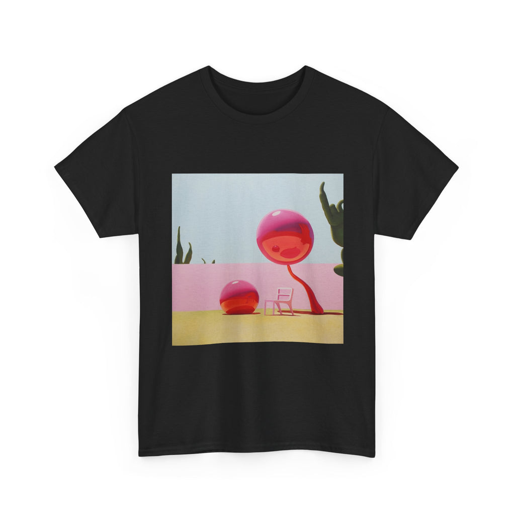 T-Shirt with Pink Tree Design, Tropical Art Tee for Nature Lovers, Gift for Adventurers, Casual Everyday Wear, Summer Style