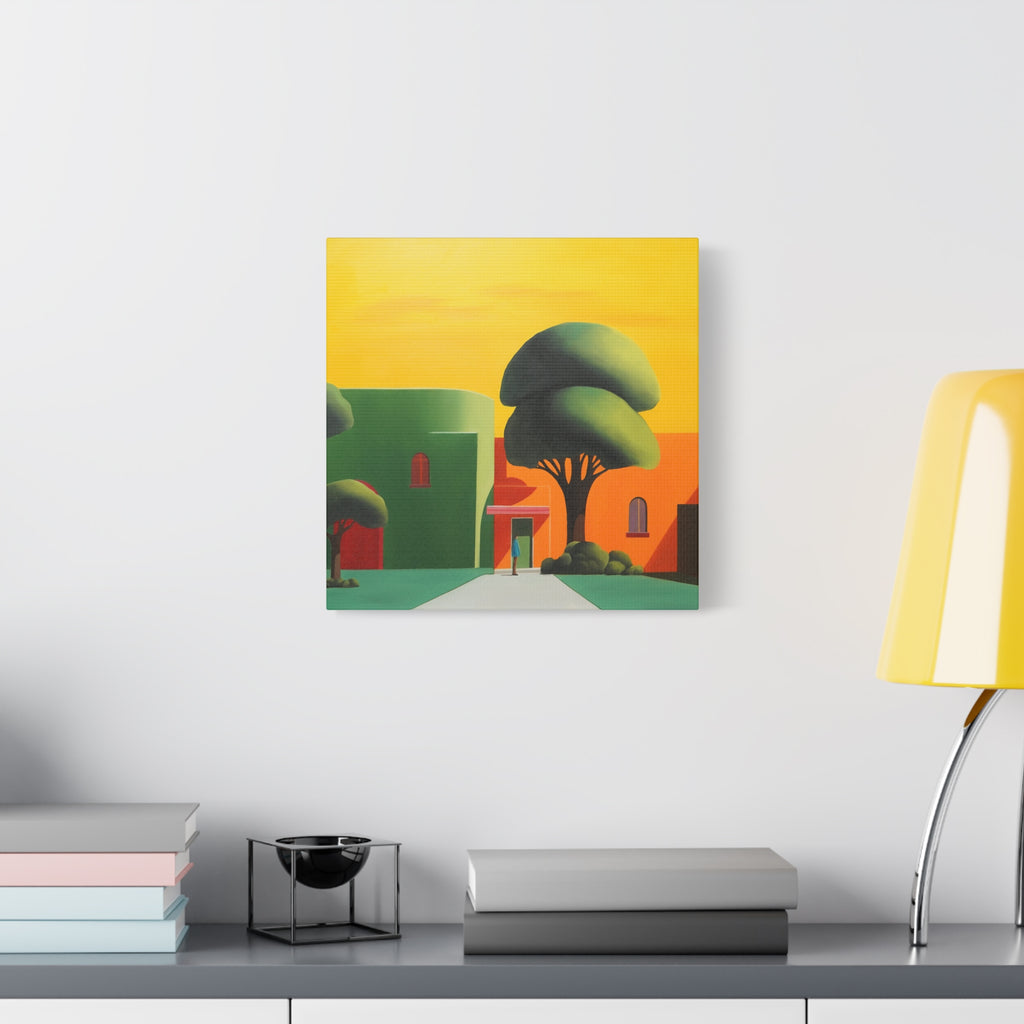 Golden Tree -  Contemporary Abstract Canvas Print  Young Asian Artist