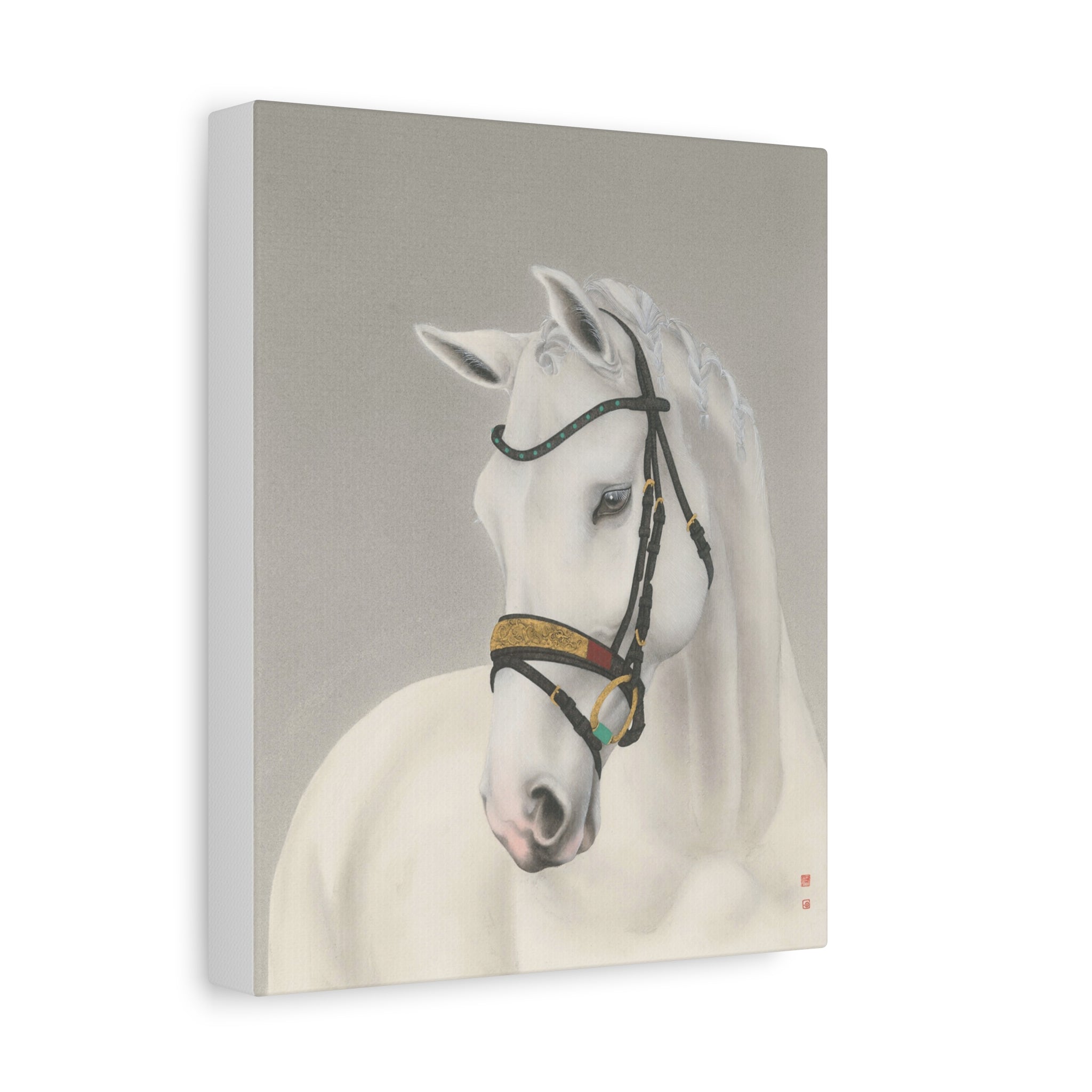 Horse -  Chinese  Contemporary watercolor painting - Canvas Print - Gift for year of Horse