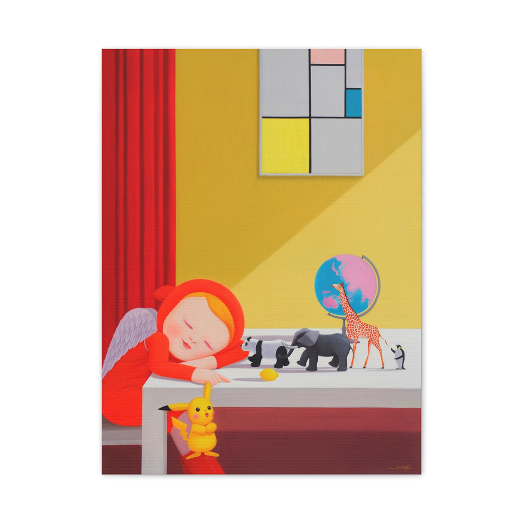 Little Girl - Chinese  Contemporary artist - Canvas Print - Artwork for kids