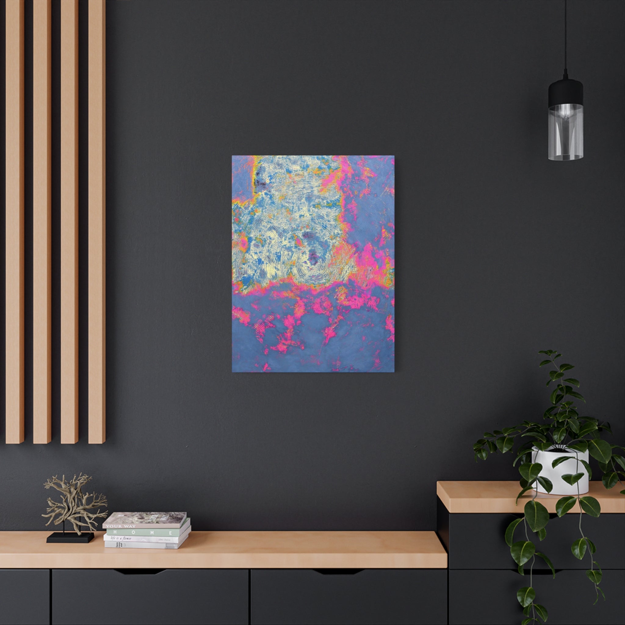 YU - 062123 - Abstract Wall Art by Asian Artist Contemporary Home Decor Print-Neutral Modern Art for Living Room or Bedroom
