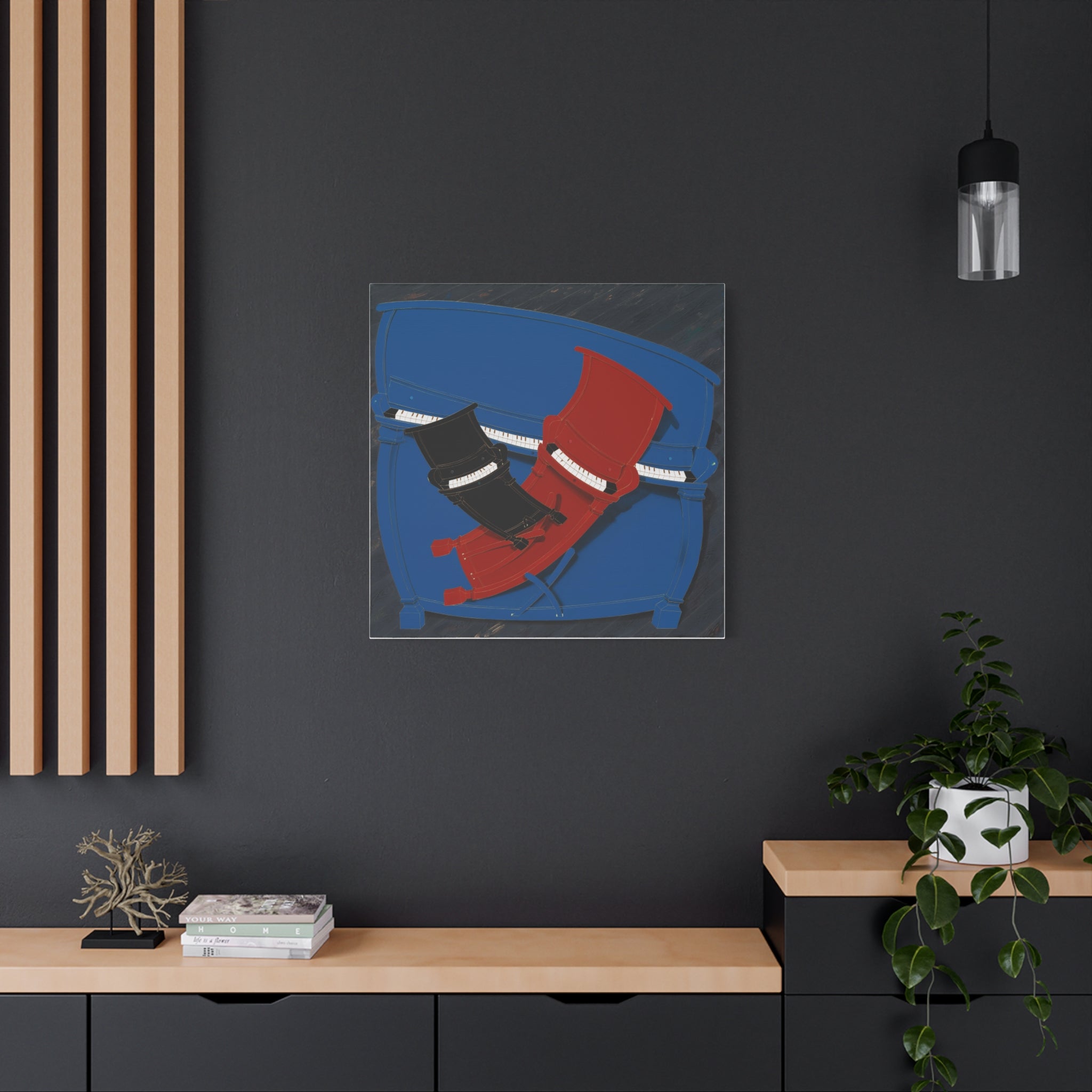 Piano - Chinese Contemporary artist - Canvas Print - Artwork for new home