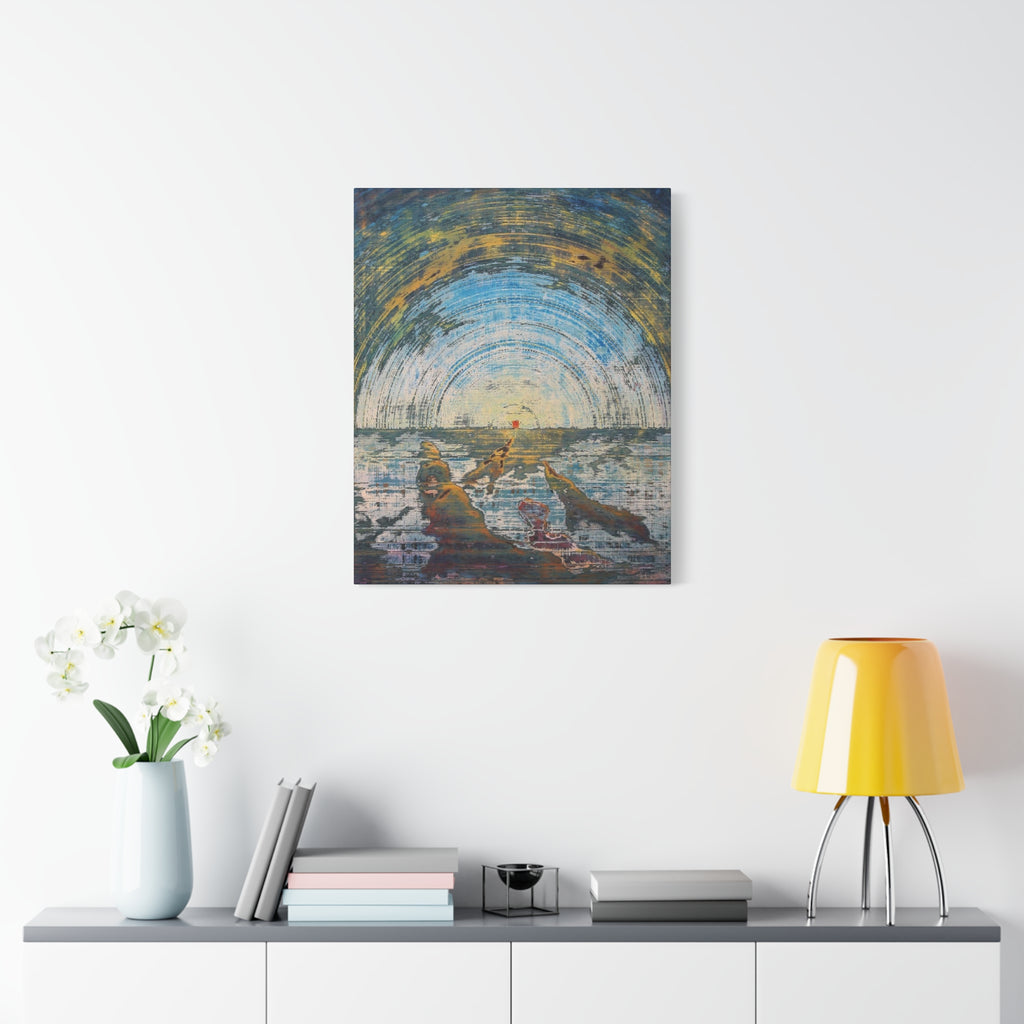 YU - 051219 Abstract Wall Art by Asian Artist Contemporary Home Decor Print-Neutral Modern Art for Living Room or Bedroom