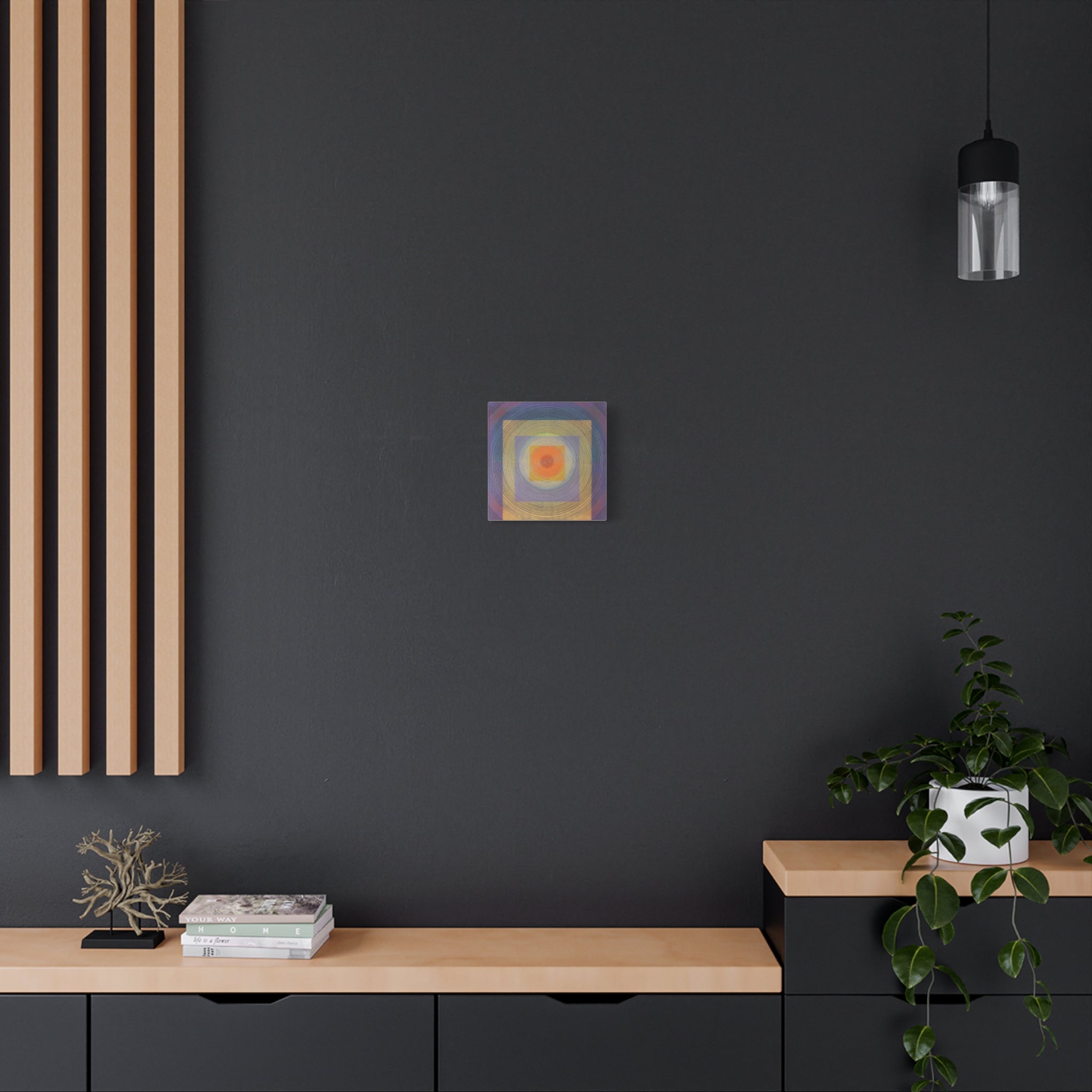 YU - 011517 - Abstract Wall Art by Asian Artist Contemporary Home Decor Print-Neutral Modern Art for Living Room or Bedroom